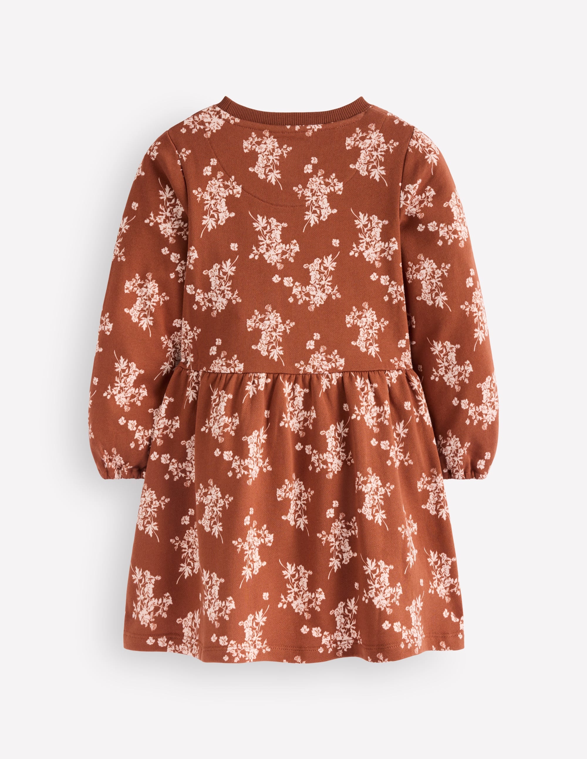 Minna Sweatkleid-Braun Blumenmuster - Image 2