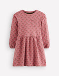 Minna Sweatkleid-Pink Geblümt