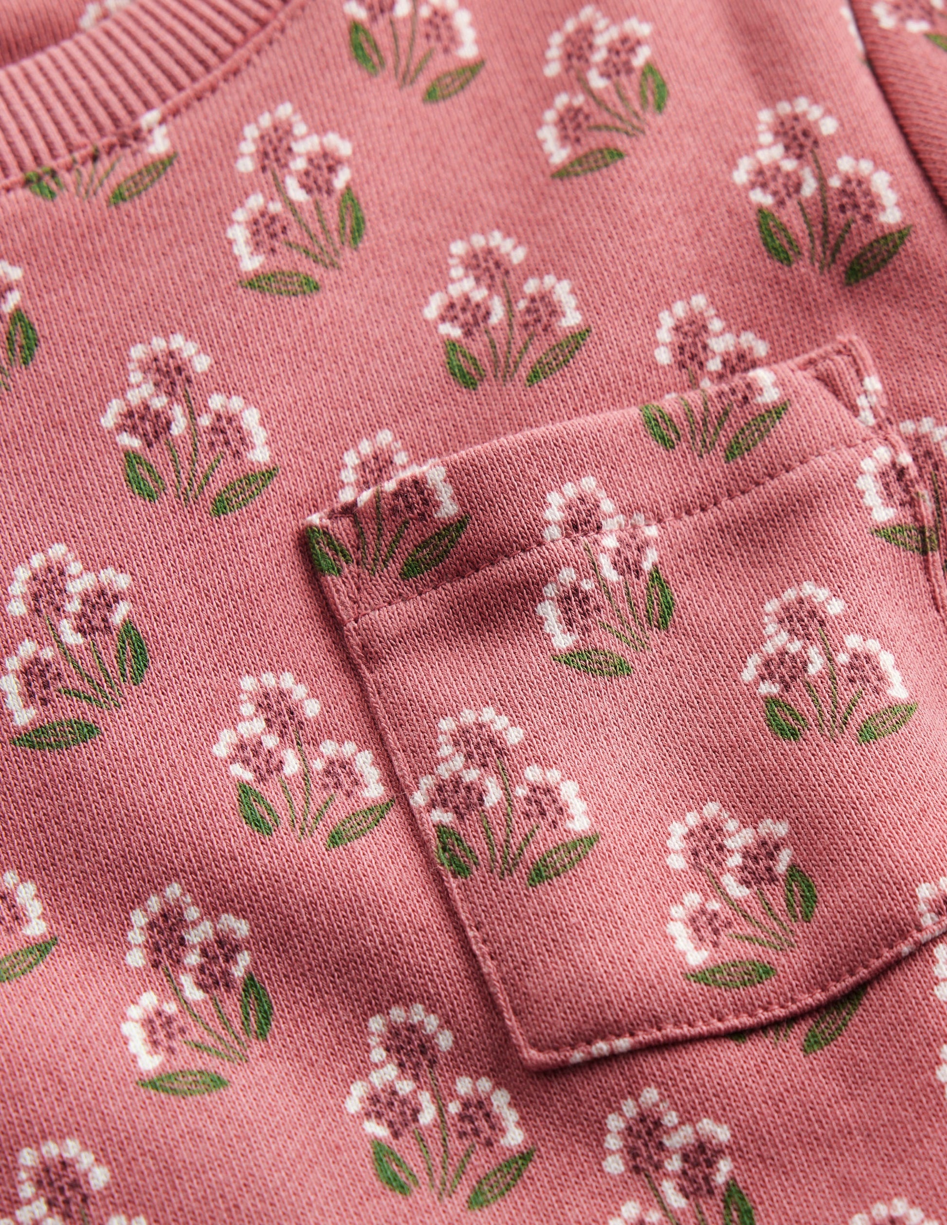 Minna Sweatkleid-Pink Geblümt-4