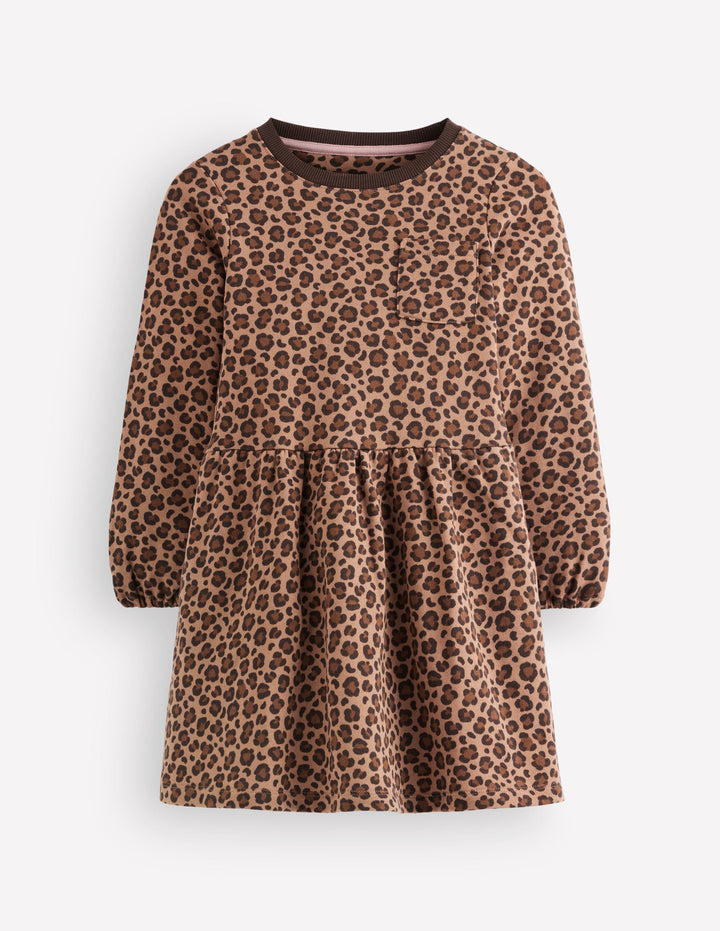 Minna Sweatkleid-Mohair, Leopardenmuster