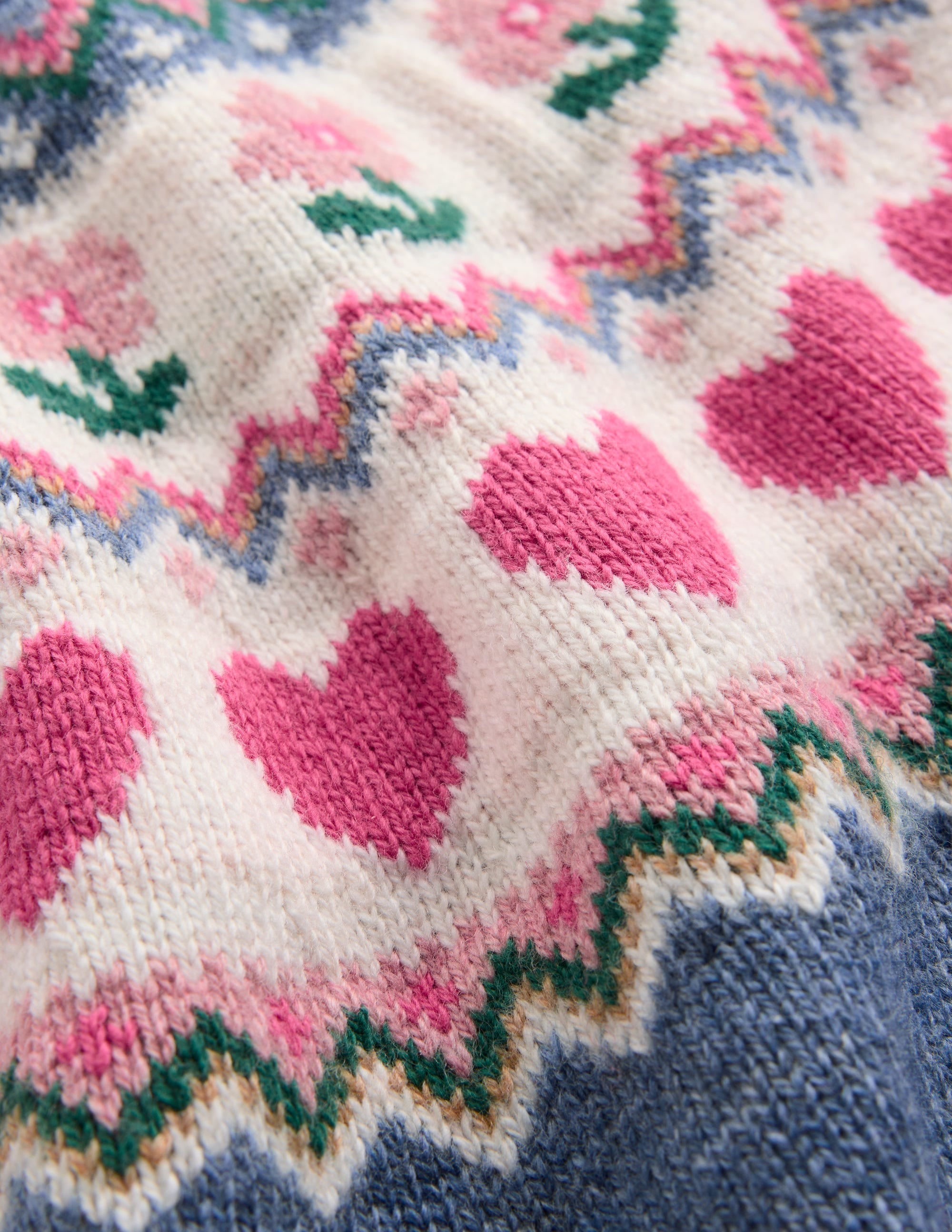 Eleanor Fair-Isle-Pullover-Blauhäher Meliert - Image 4