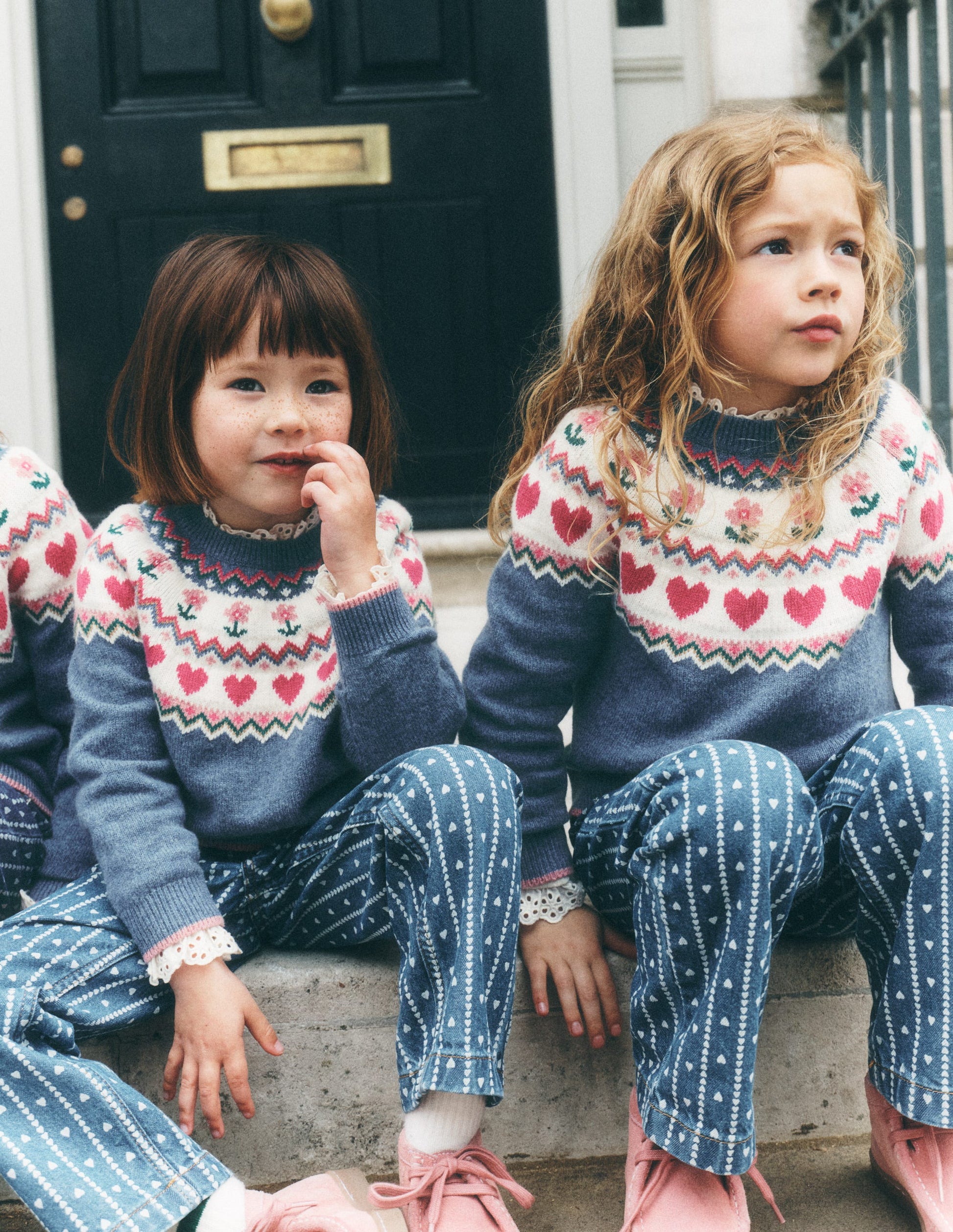 Eleanor Fair-Isle-Pullover-Blauhäher Meliert-1
