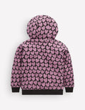 Wendbarer Teddy-Kapuzenpullover-Lila Herzen