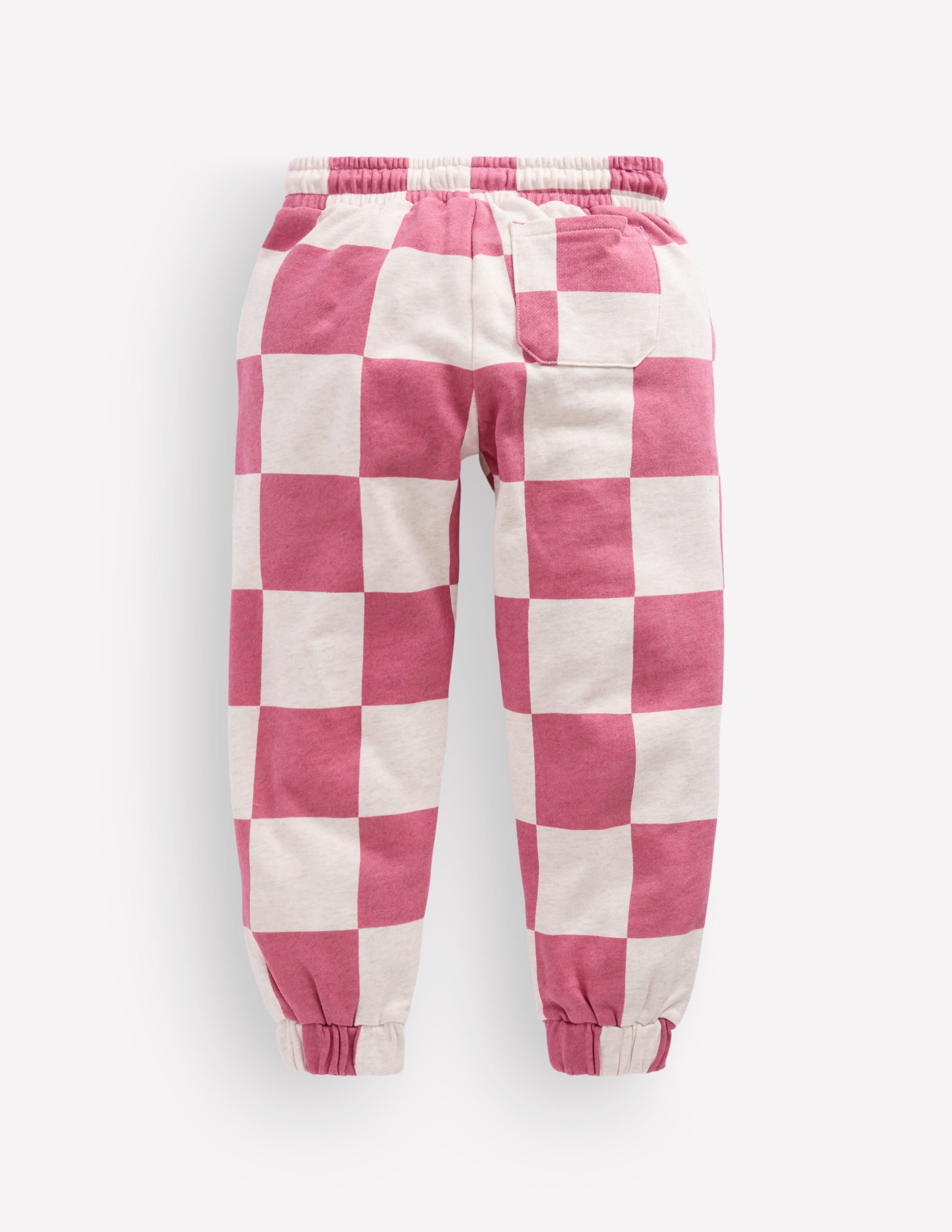 Fröhlich bedruckte Jogginghose-Rosa Schachbrettmuster - Image 2