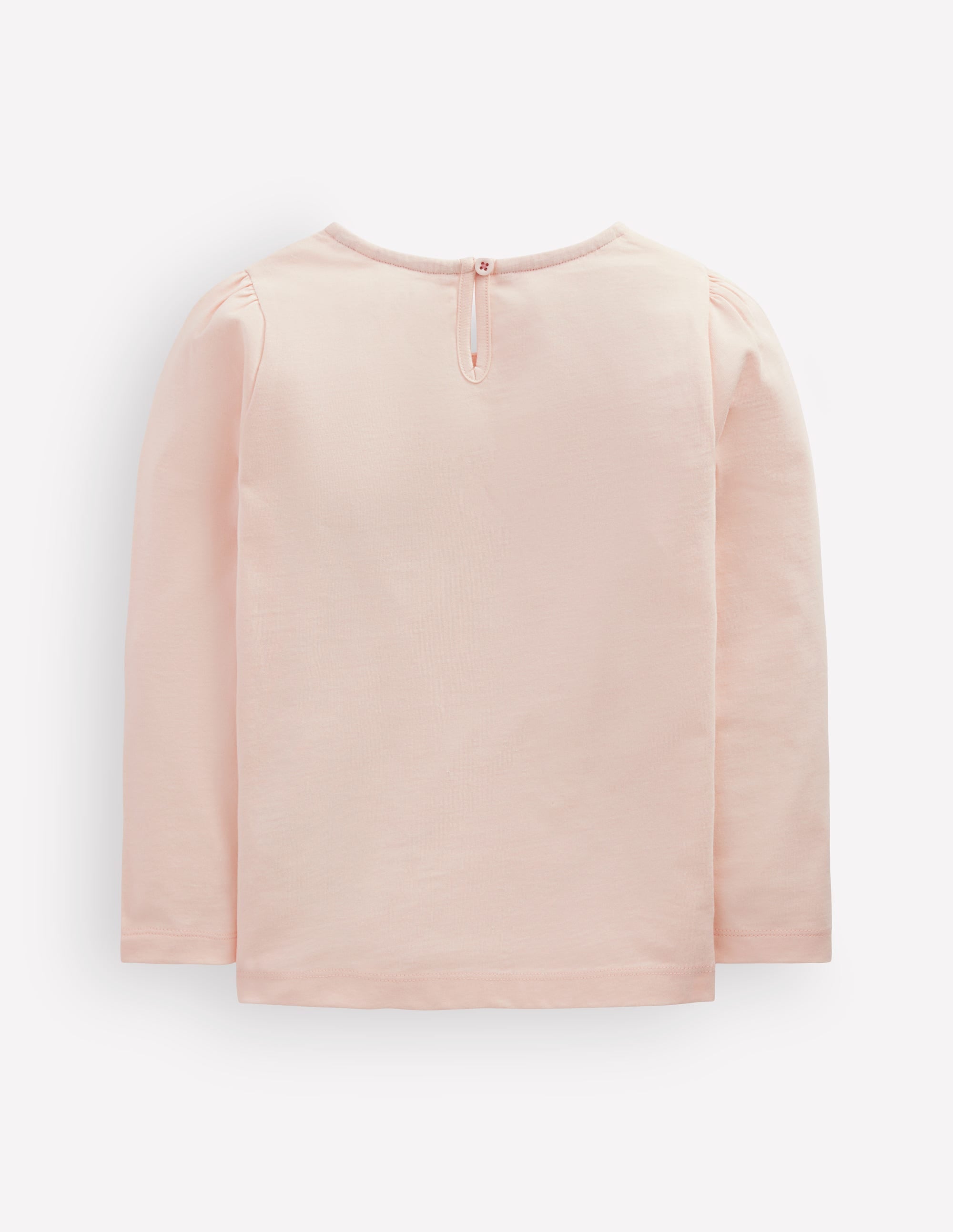 Langarmshirt mit Puffärmeln und Applikation-Botanisches Rosa Ballerinas - Image 2