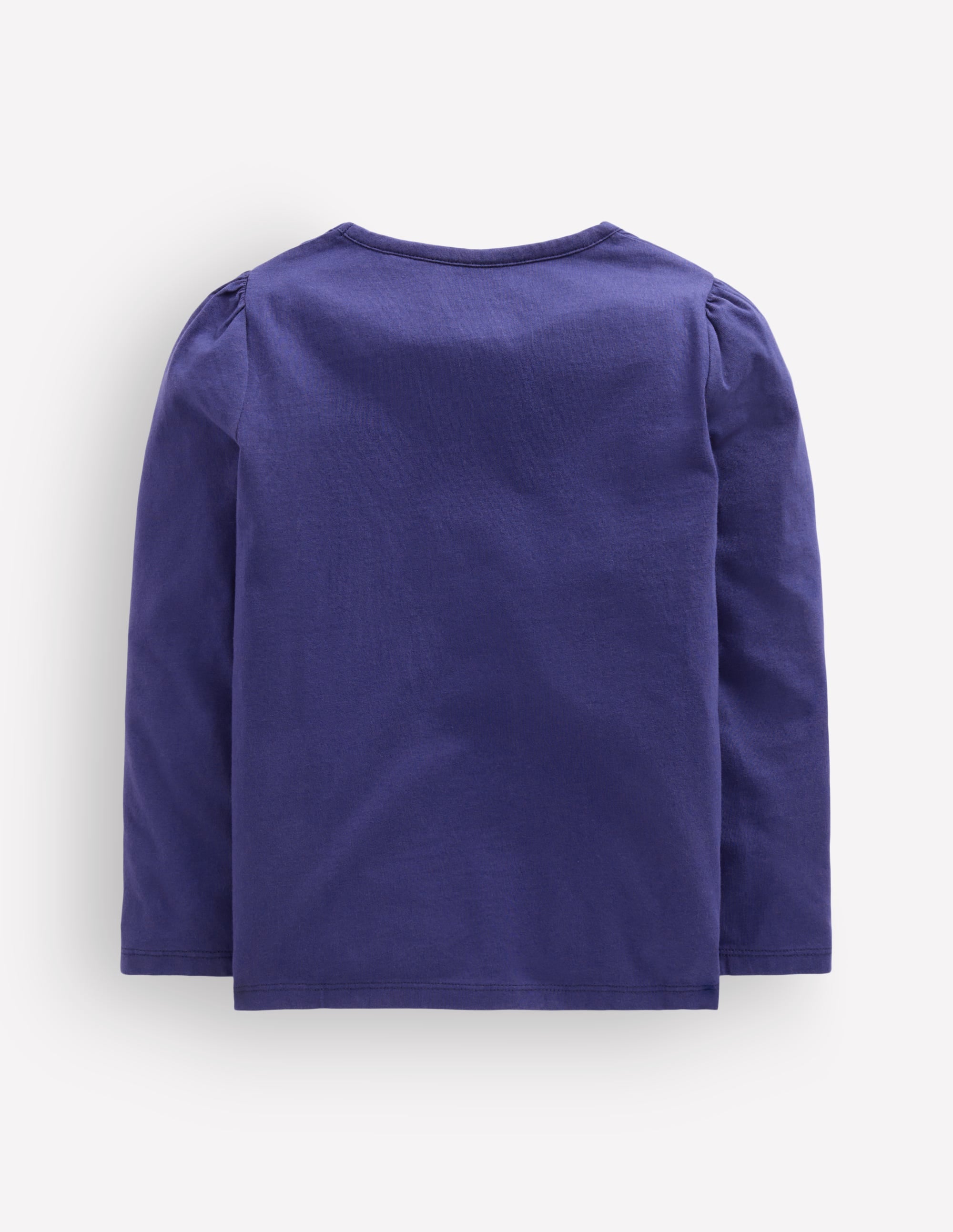 Langarmshirt mit Puffärmeln und Applikation-Schuluniform-Marineblau Pferde - Image 2