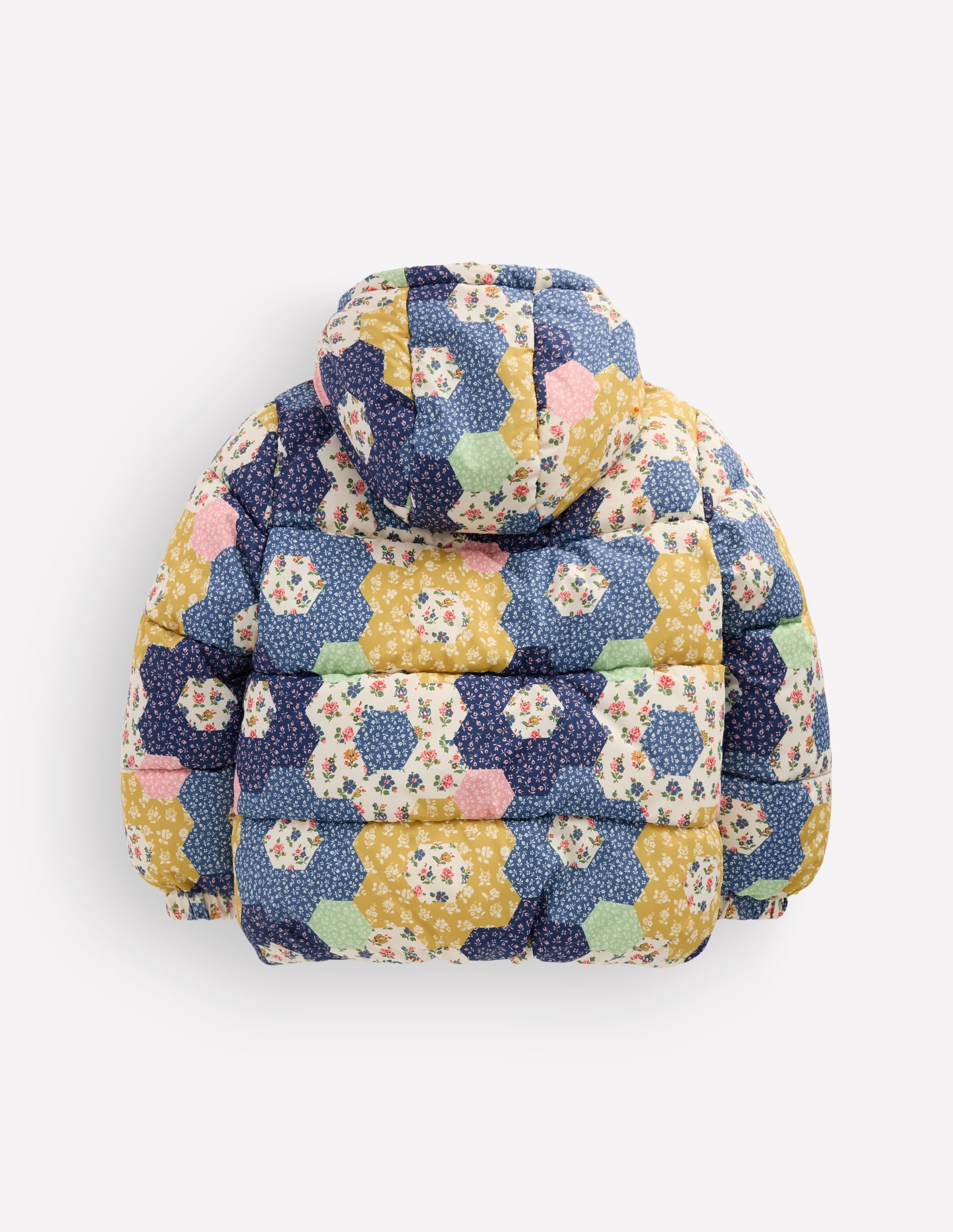 Origineller wattierter Mantel-Patchwork-Blumen - Image 3
