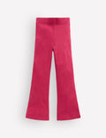 Legging côtelé évasé-Bourgeon rouge