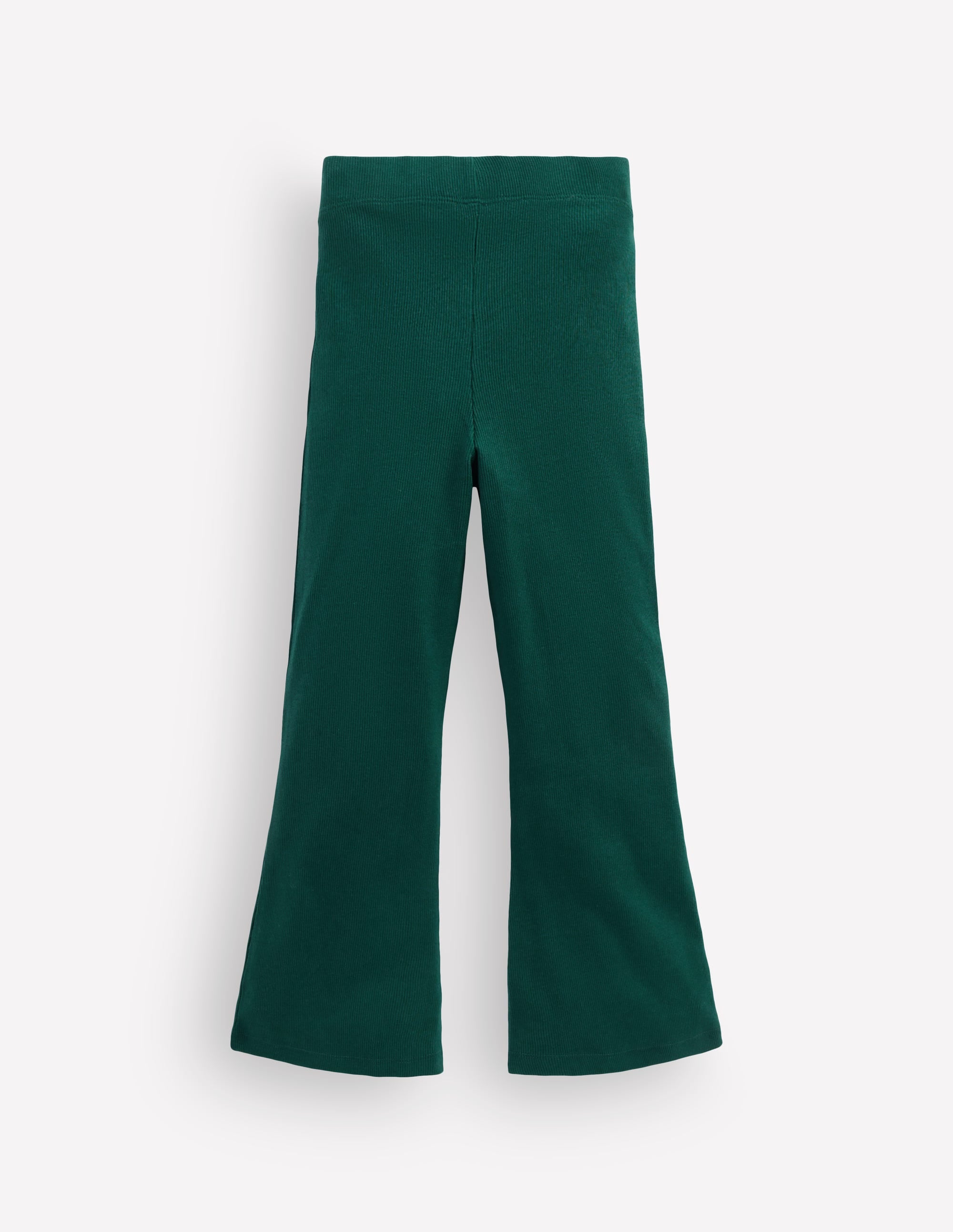 Gerippte, ausgestellte Leggings-GRÜN - Image 2