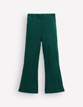 Gerippte, ausgestellte Leggings-GRÜN