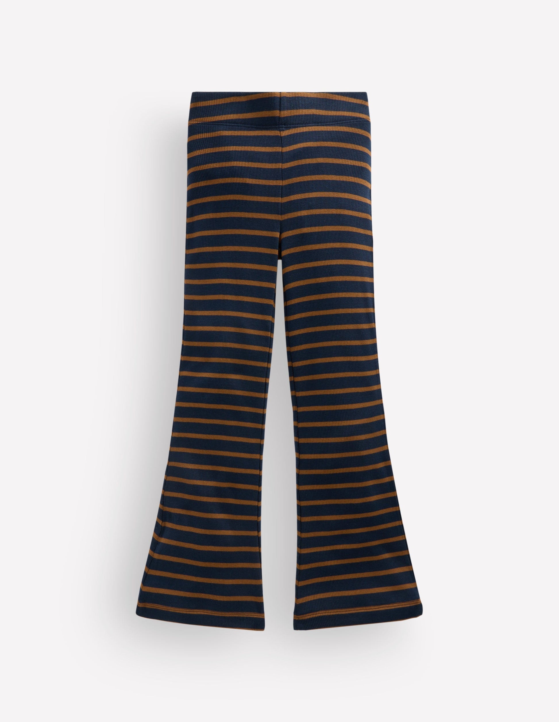 Legging côtelé évasé-Bleu Marine-2