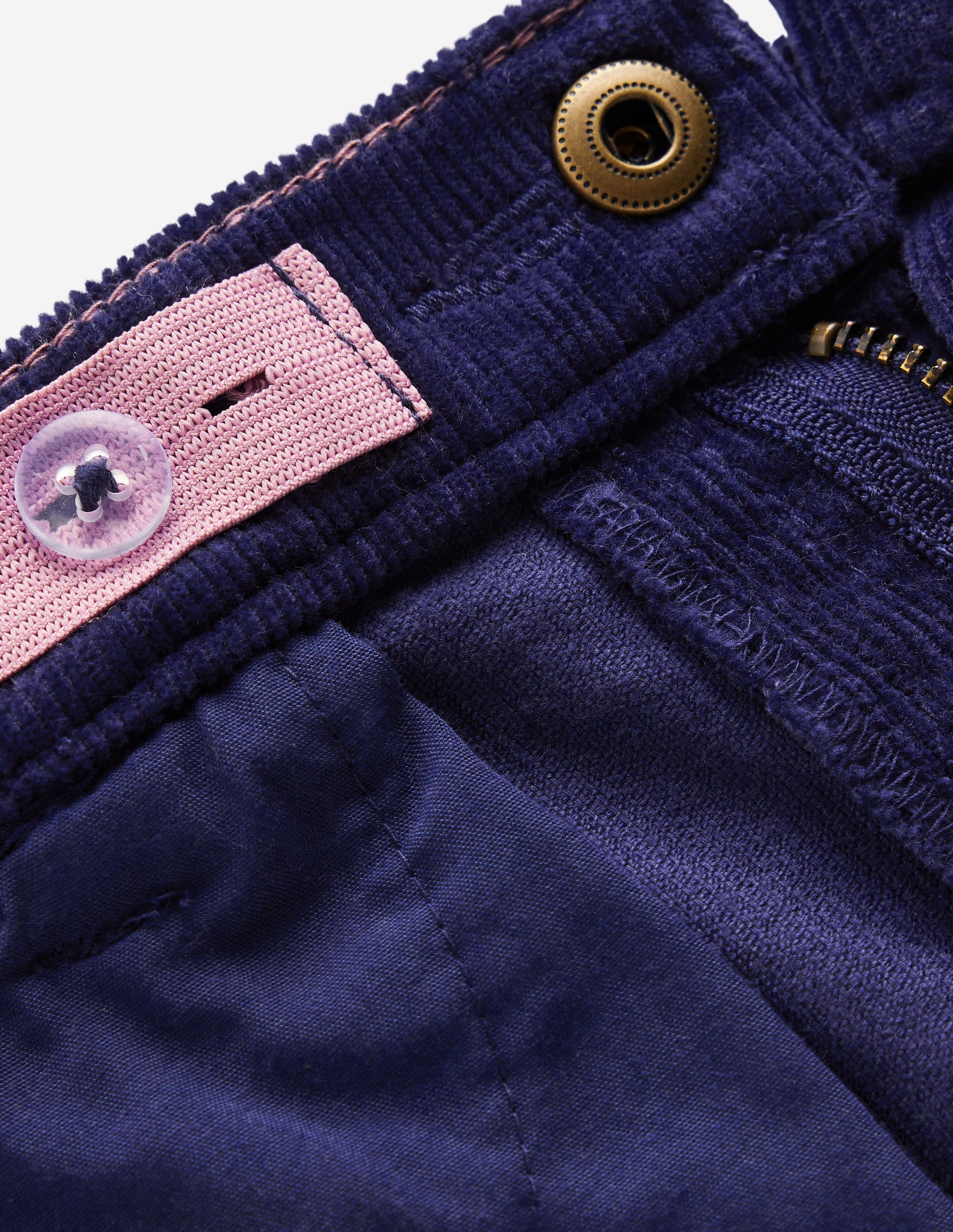 Jeans mit leichtem Schlag-Schuluniform-Marineblau Cord-4