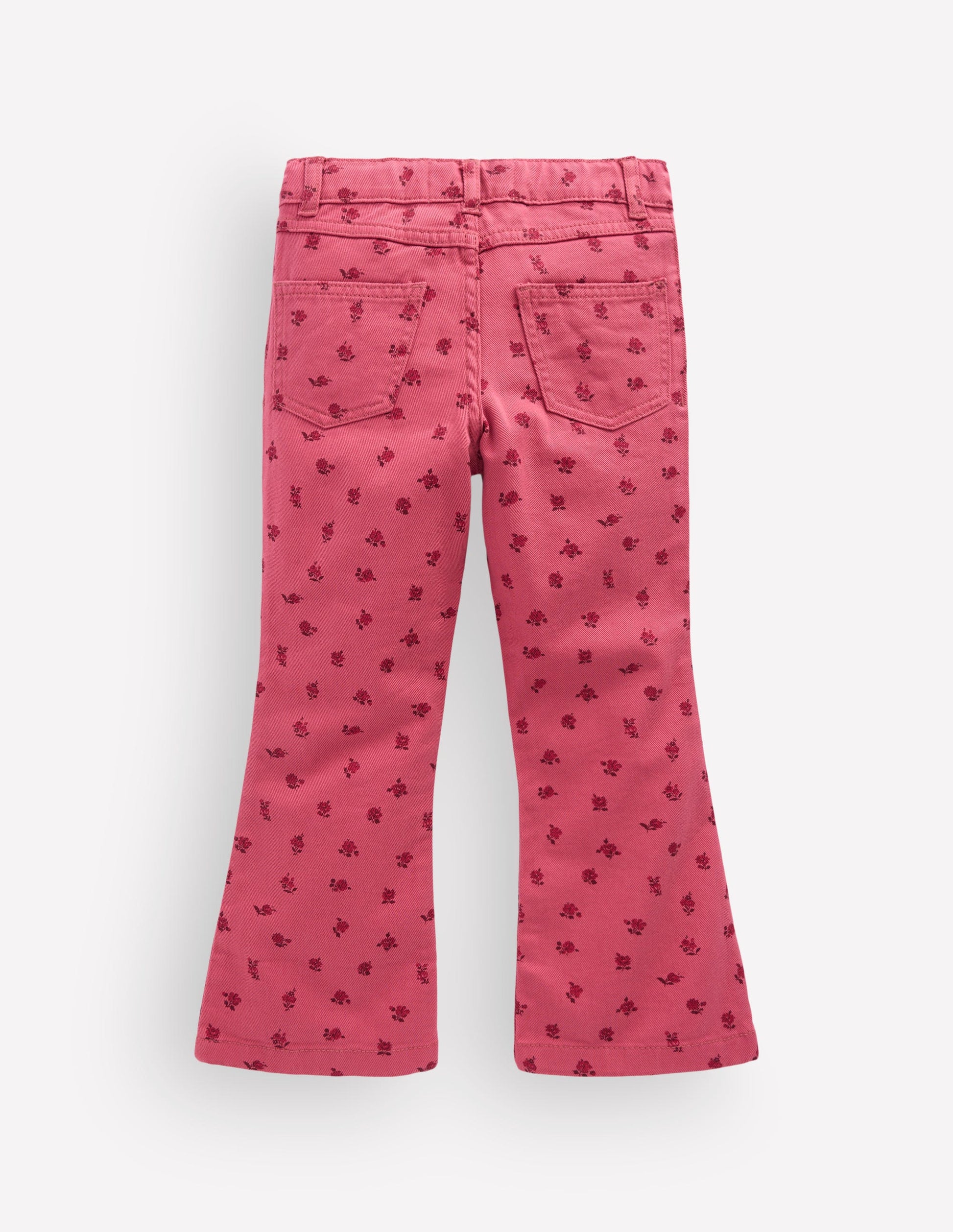 Jeans mit leichtem Schlag-Winter Puderrosa Vintage-Rosen-2