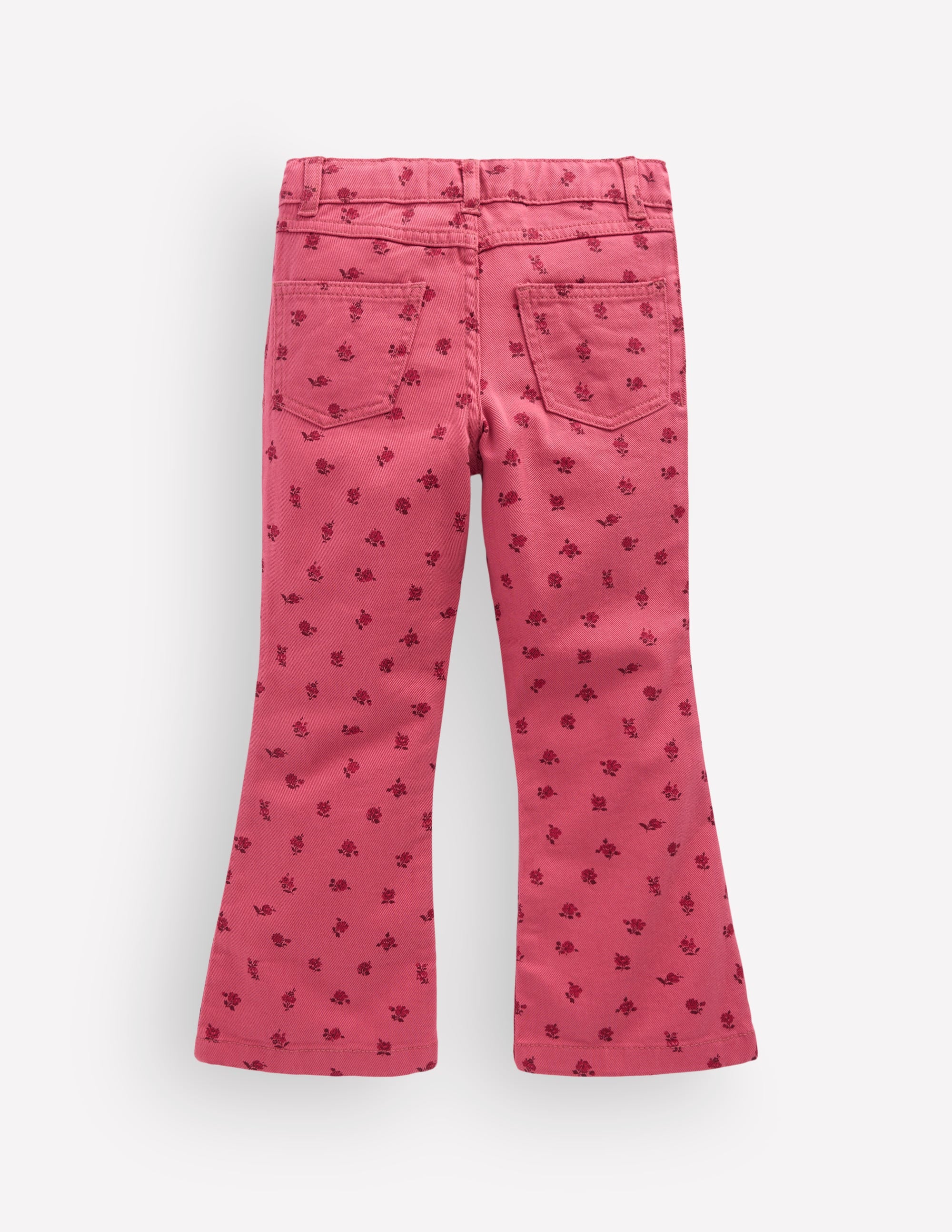 Jeans mit leichtem Schlag-Winter Puderrosa Vintage-Rosen - Image 2