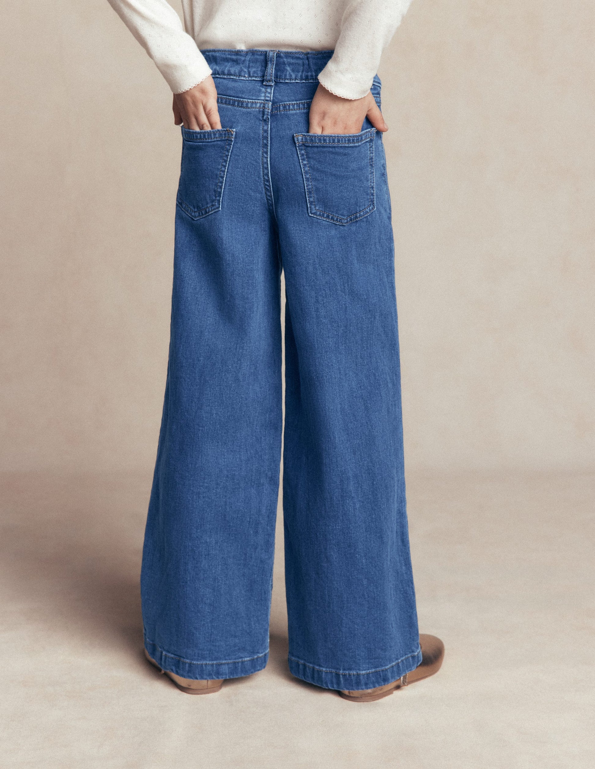Wide Leg Jeans-Mid Vintage Denim-3