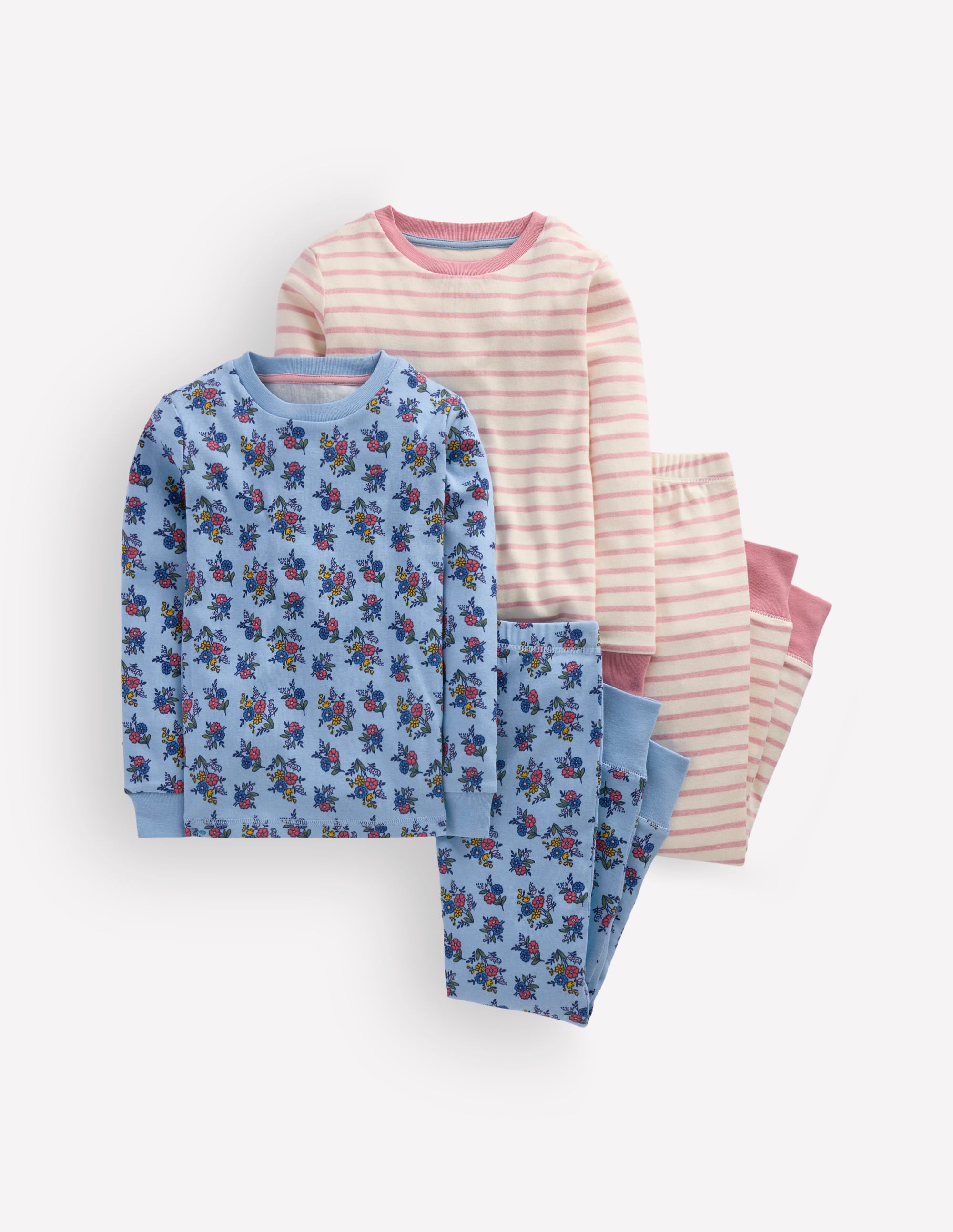 2 pyjamas douillets-À fleurs - Image 1