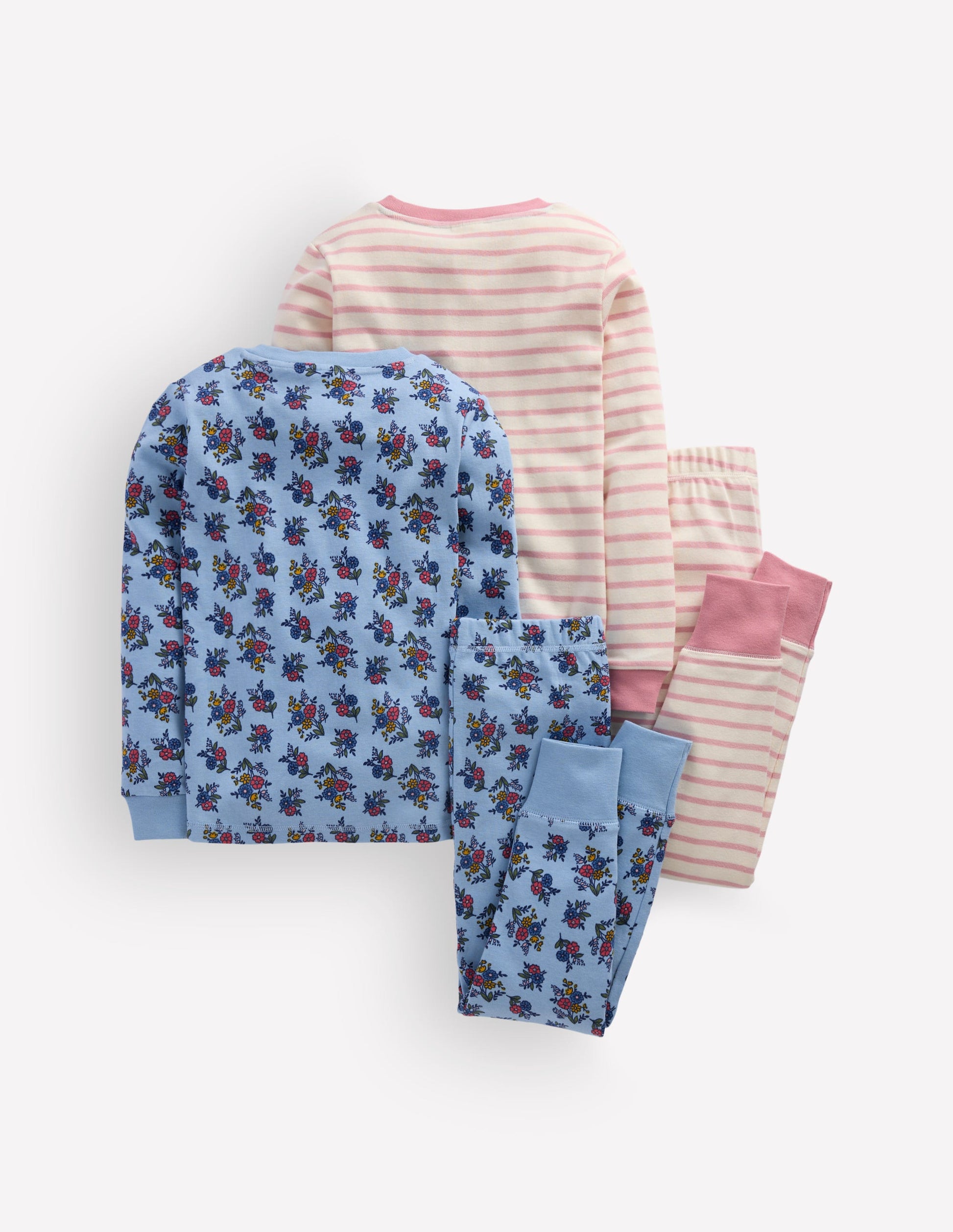 2 pyjamas douillets-À fleurs-2