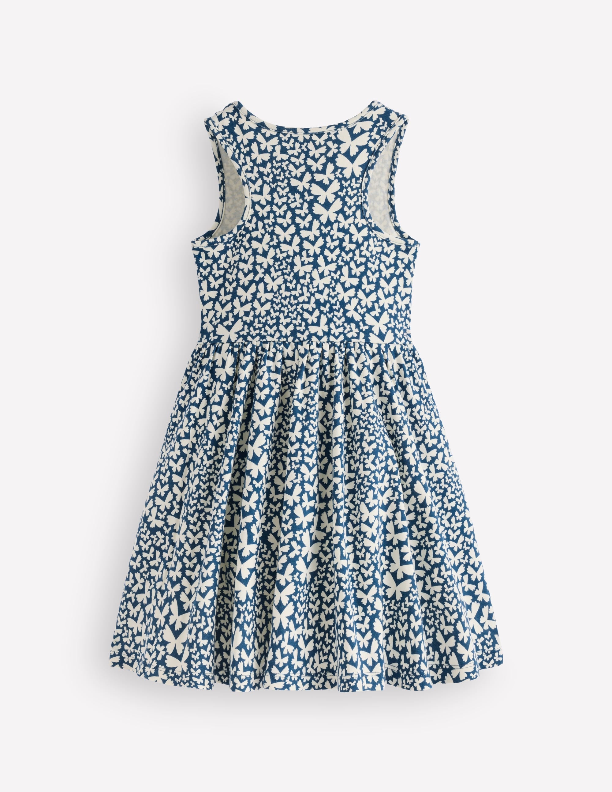 Tellerkleid aus Jersey-Blau Schmetterling - Image 2