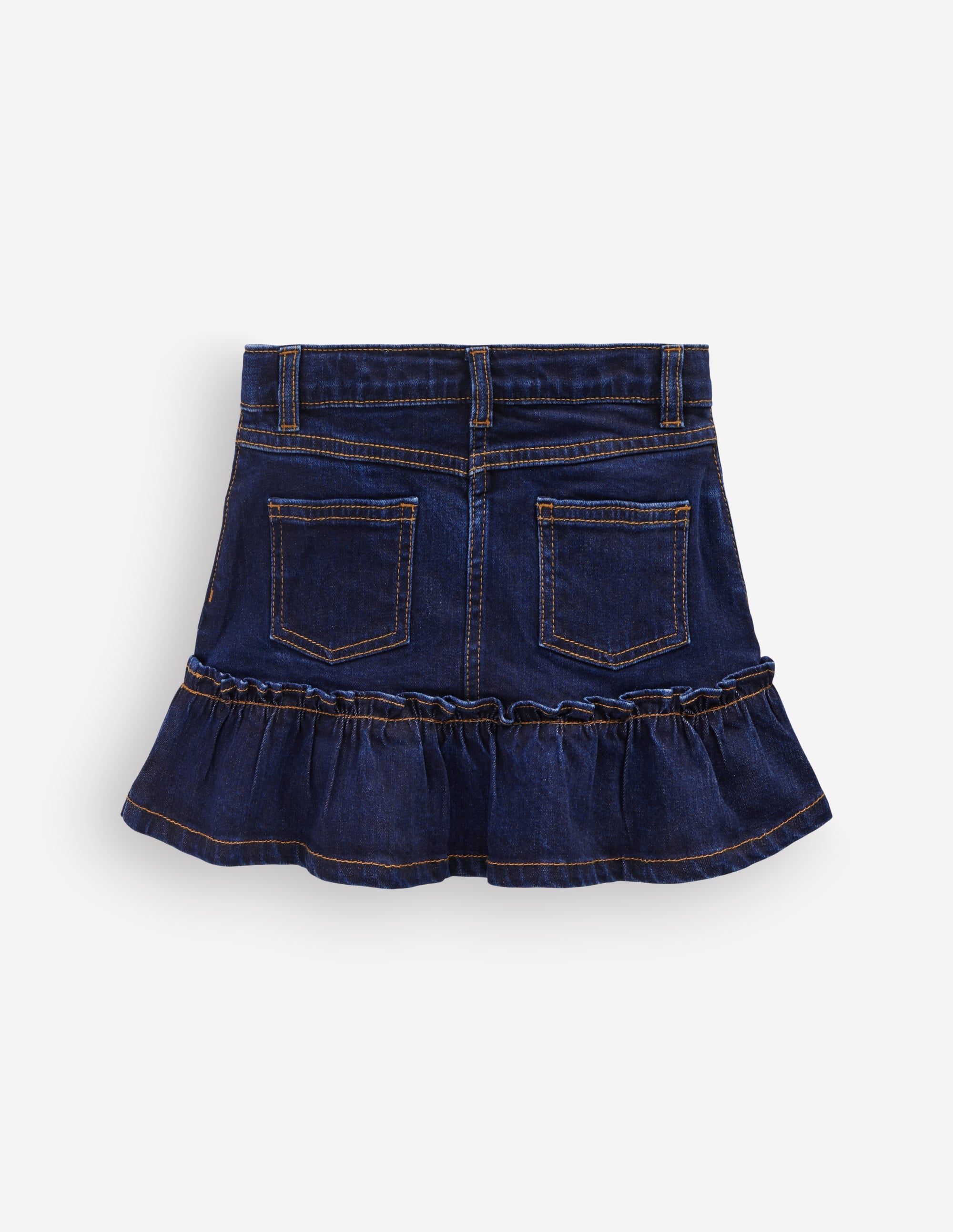 Jeansrock mit Rüschensaum-Dunkle Waschung - Image 5