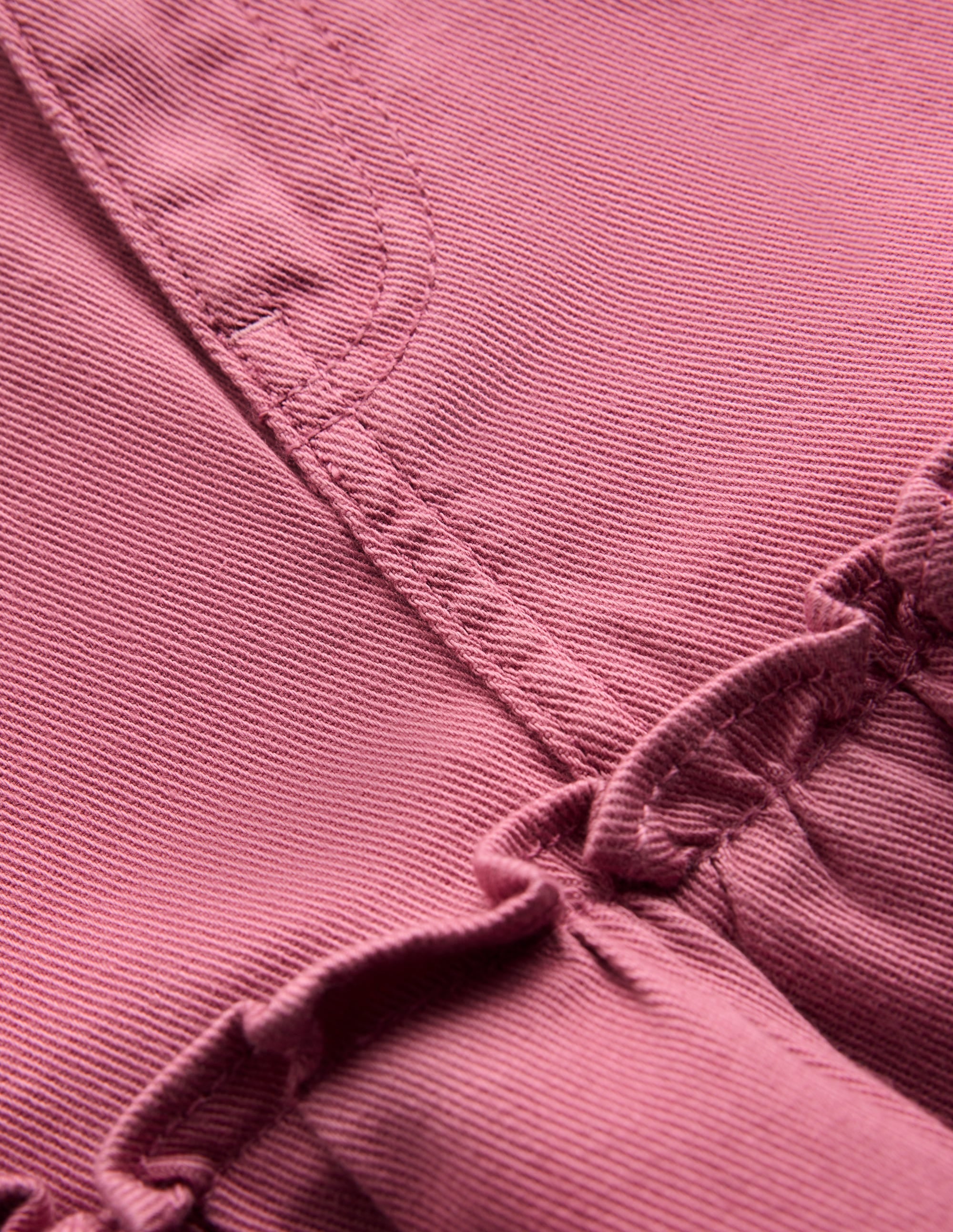 Jeansrock mit Rüschensaum-Rosa Heide - Image 3