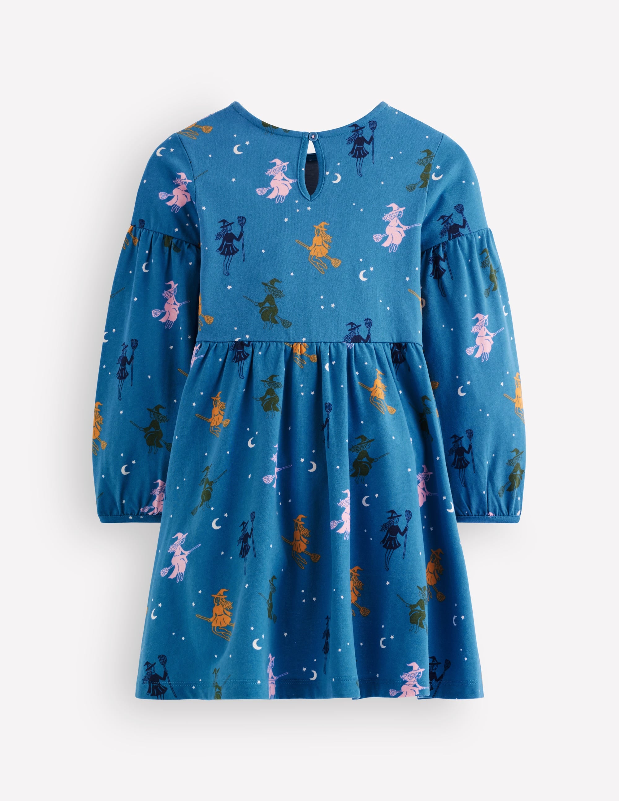 Madeline Kleid mit Blousonärmeln-Blau Halloween Hexen - Image 5