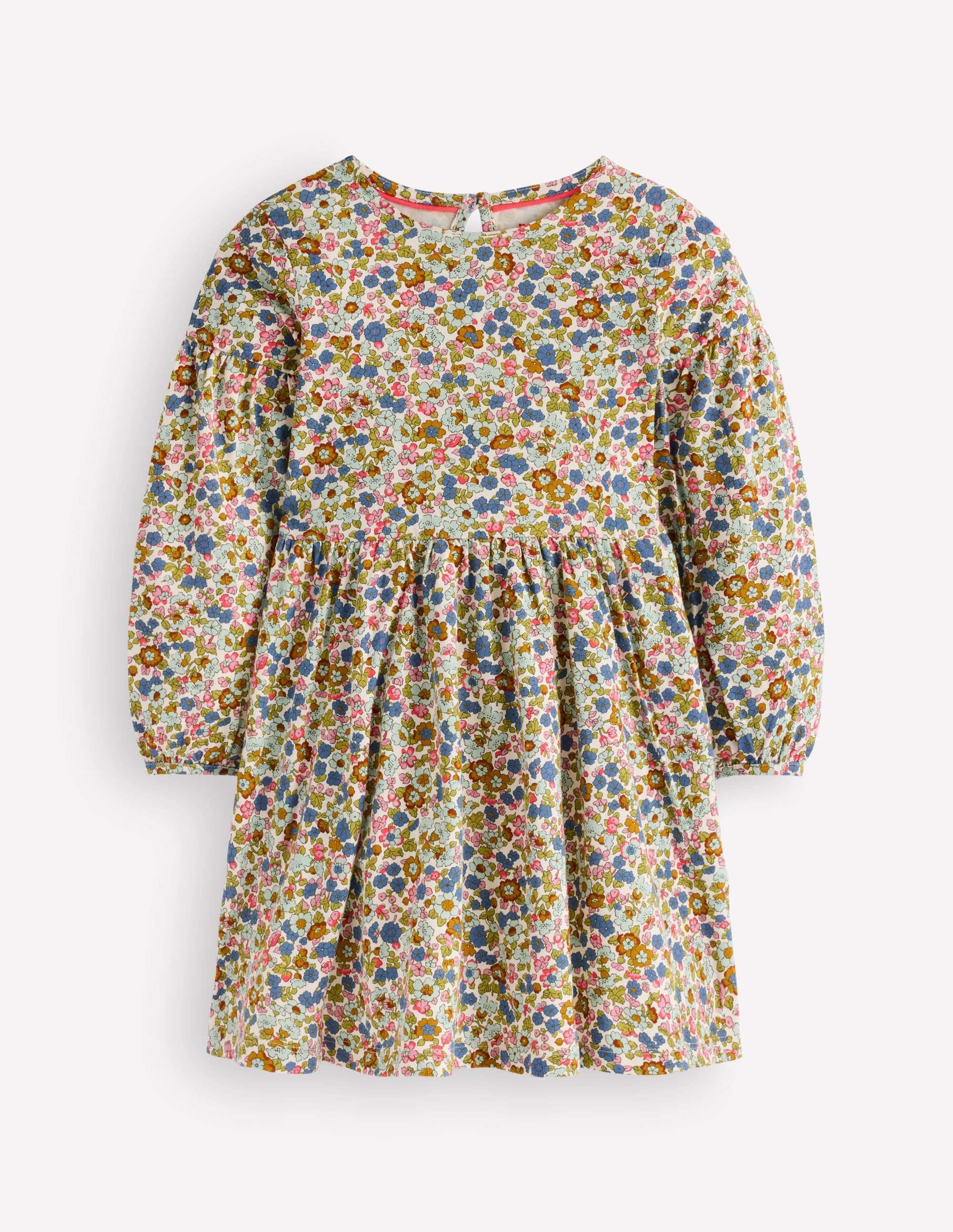 Madeline Kleid mit Blousonärmeln-Filigranes Blumenmuster - Image 1