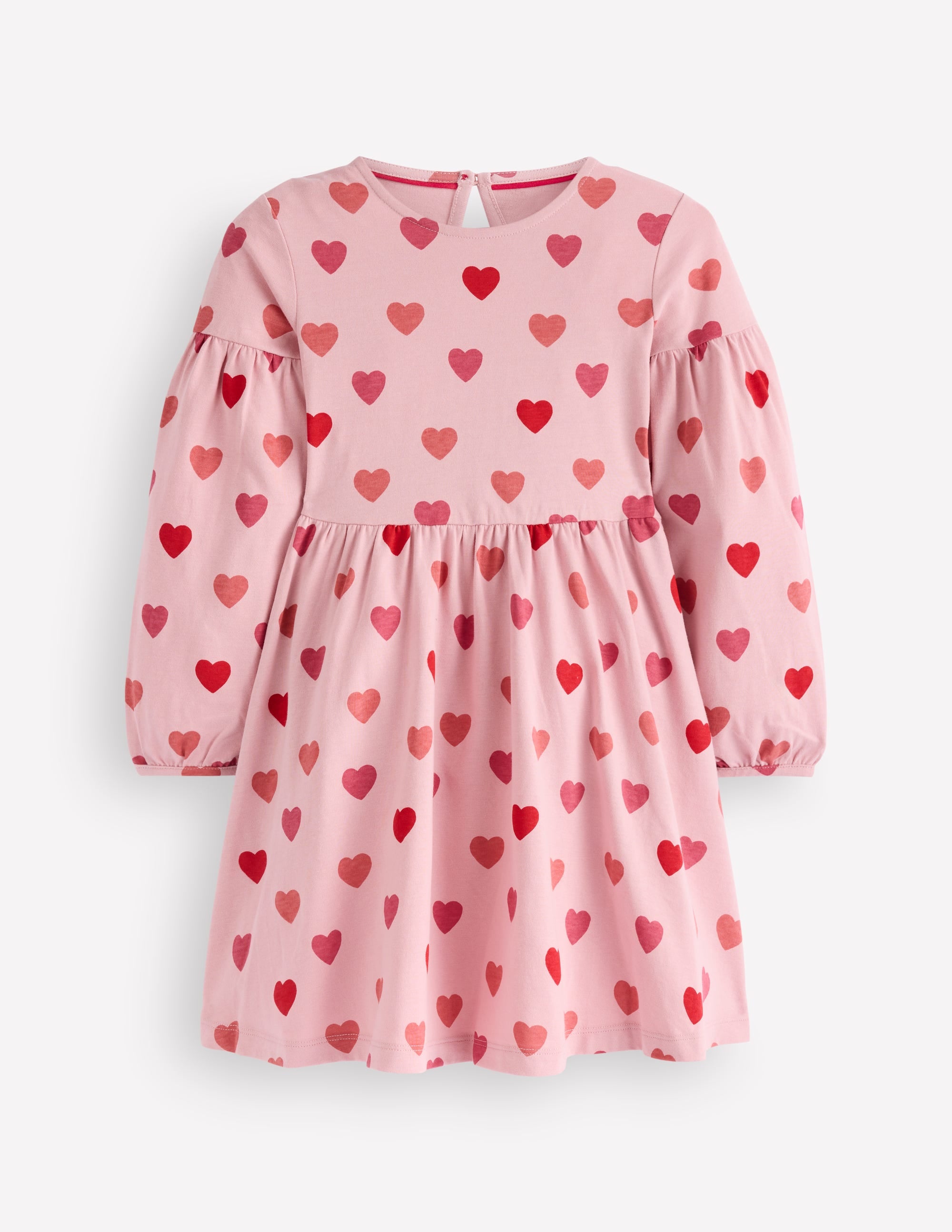 Madeline Kleid mit Blousonärmeln-Herzmuster - Image 1