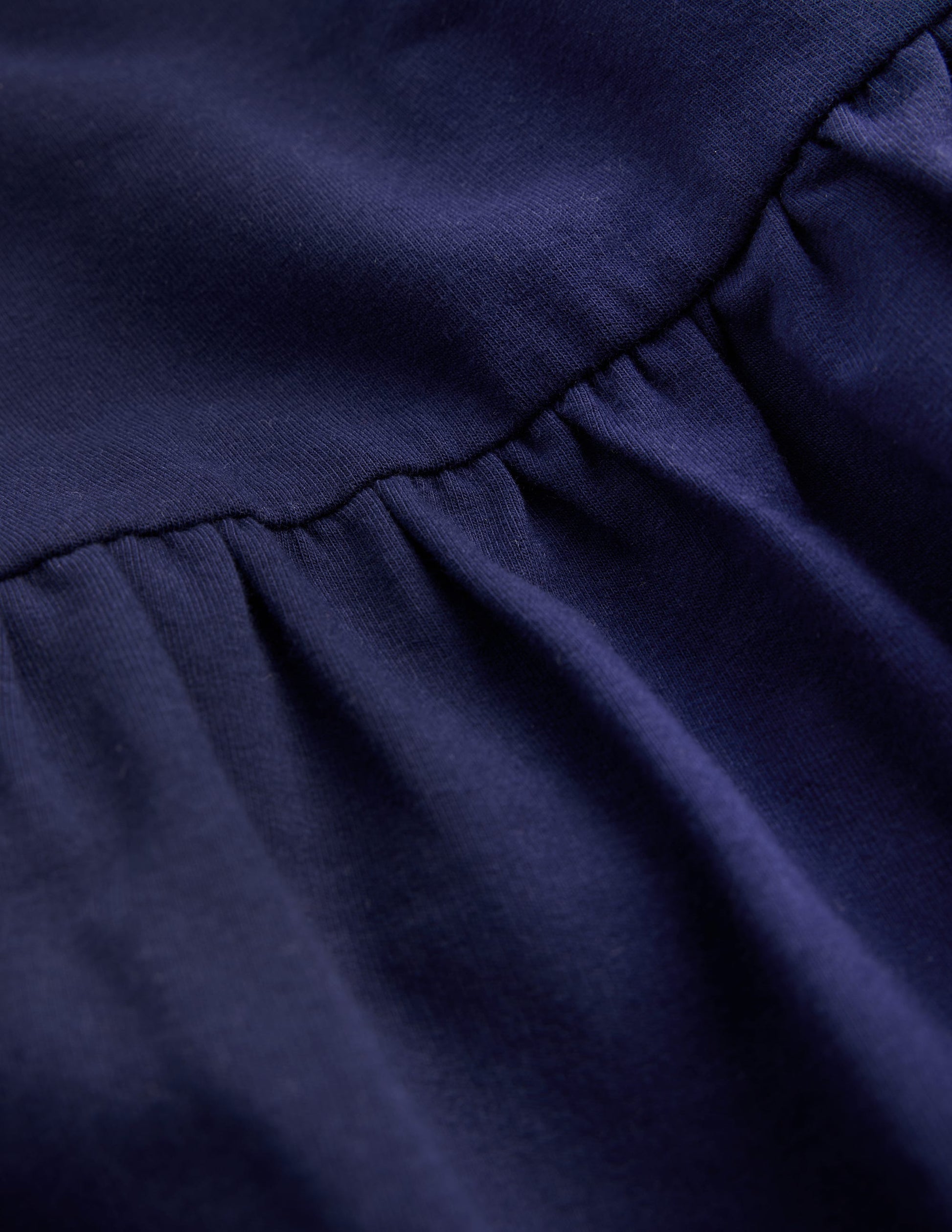 Robe à manches brodées-Bleu denim-3