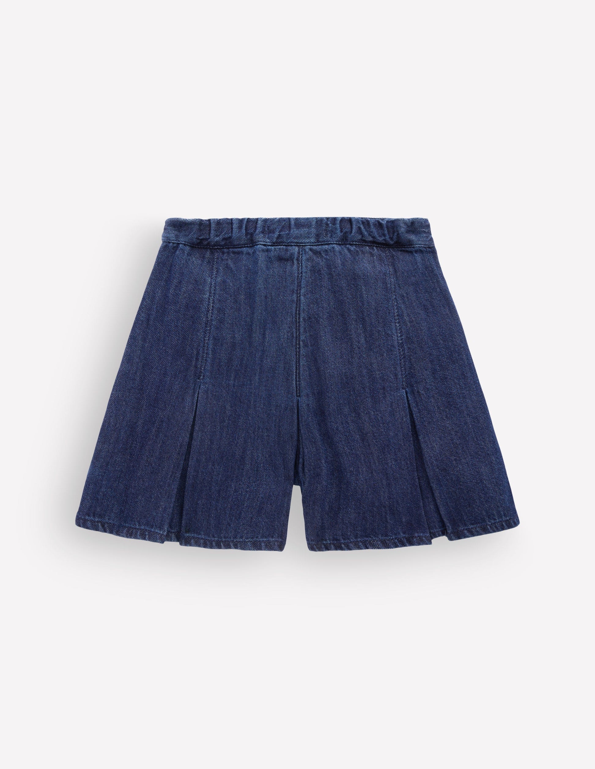 Plissierter Skort-Heller Used Look-5