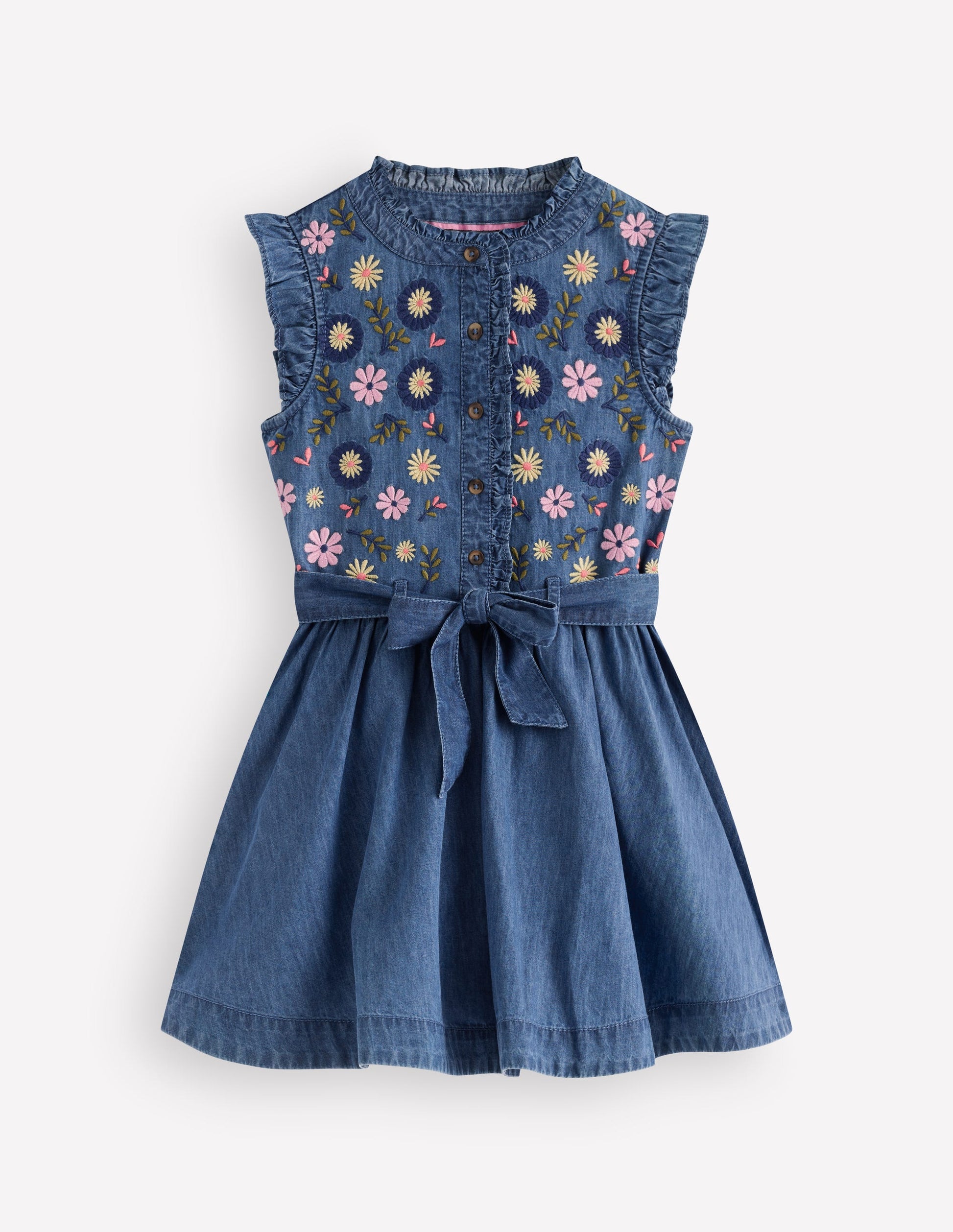 Gerüschtes Hemdblusenkleid-Medium Vintage-1