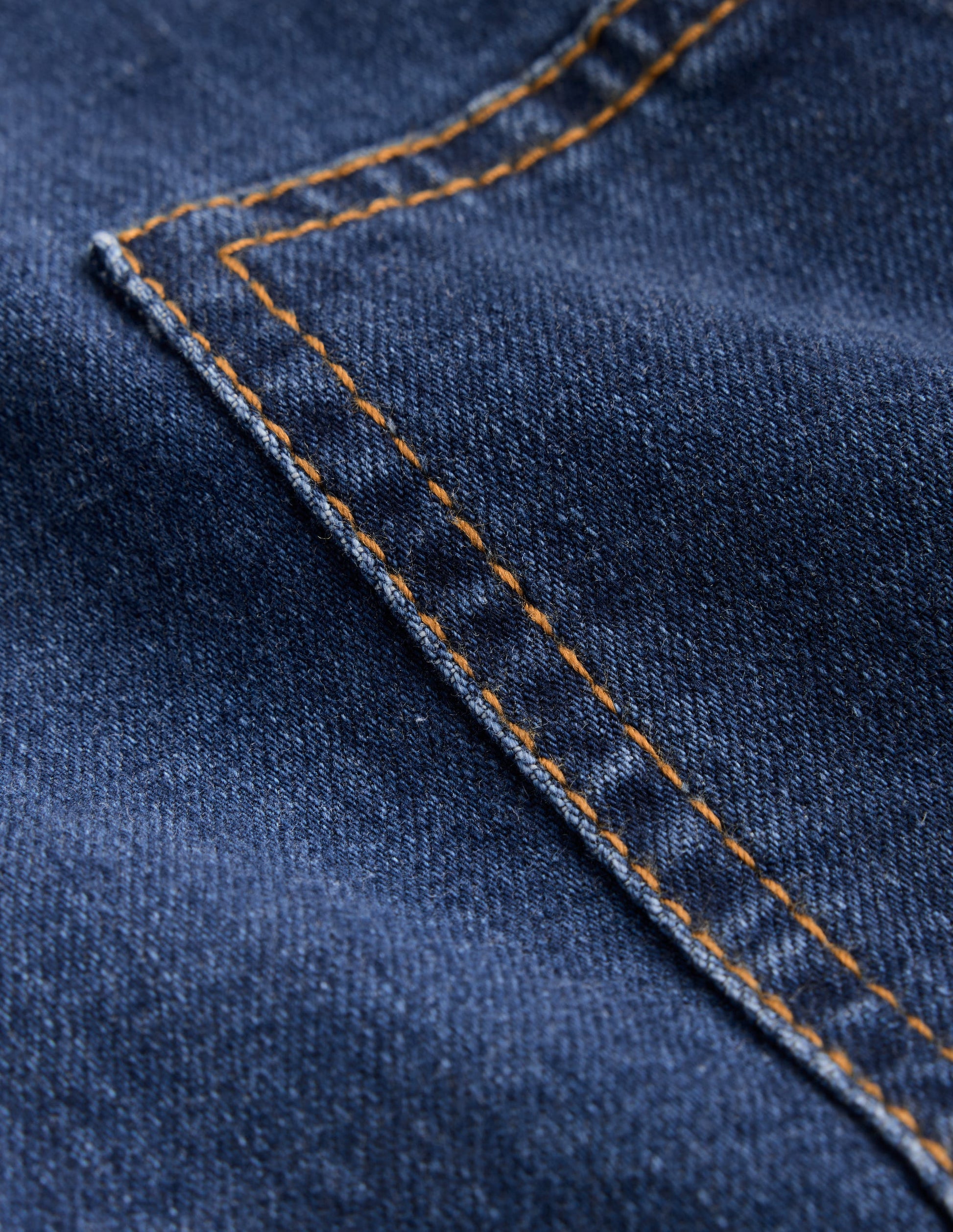 Robe salopette trapèze-Denim uni-3
