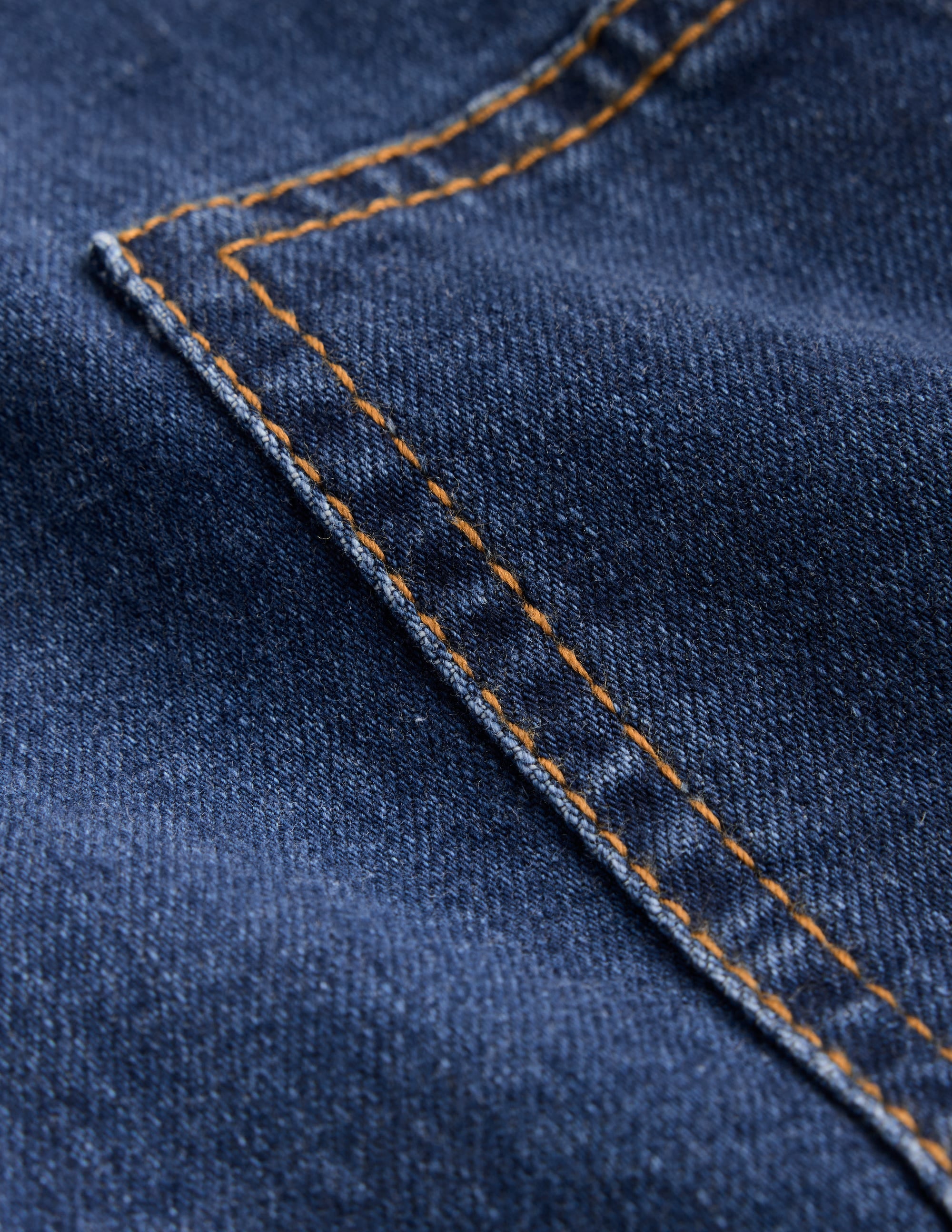 Robe salopette trapèze-Denim uni - Image 3