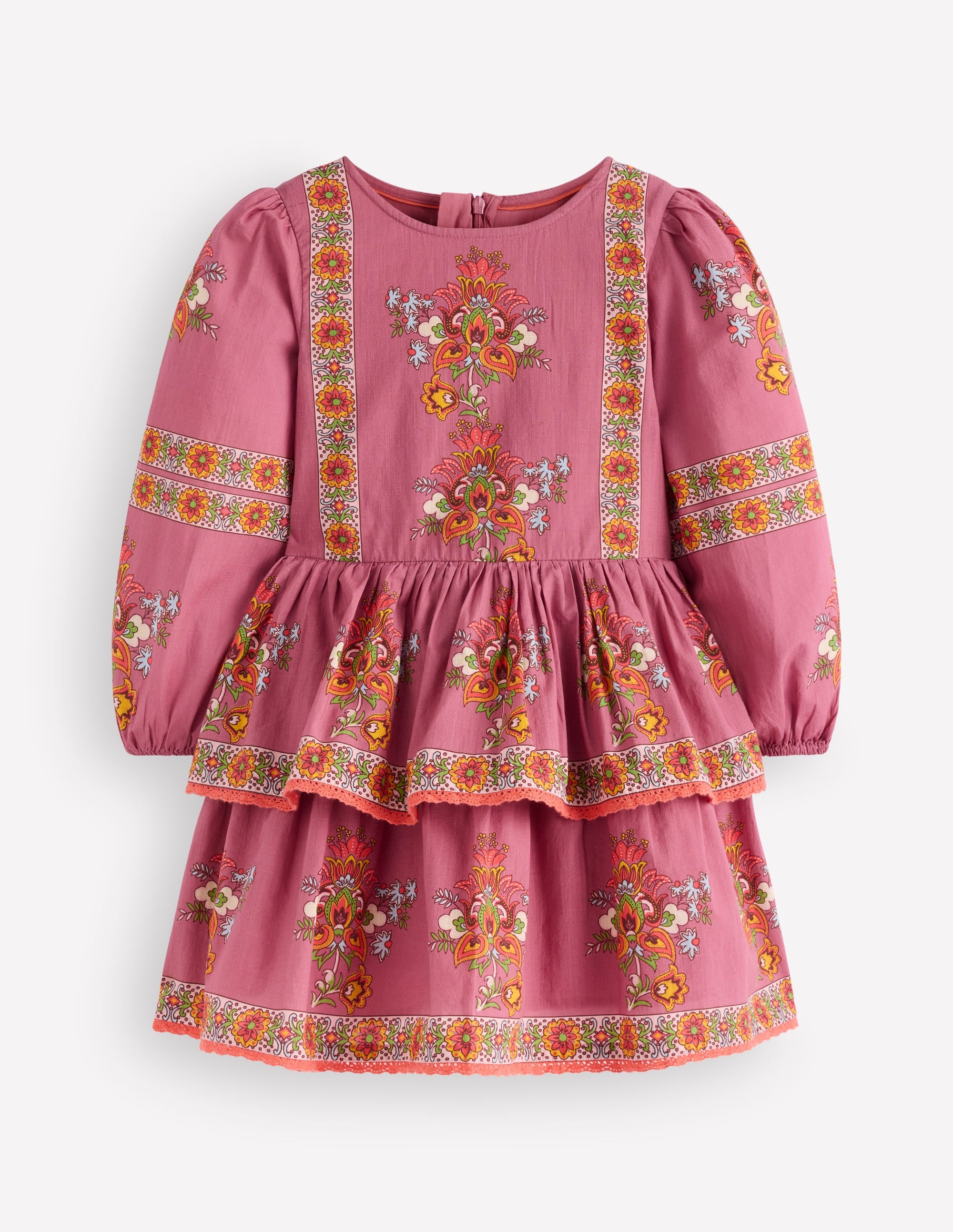 Rara Kleid mit geraffter Taille-Rosa Blumenmuster - Image 2