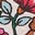 Gesmokte Bluse mit Muster-Sanftes Cremeweiß Blumenfeld