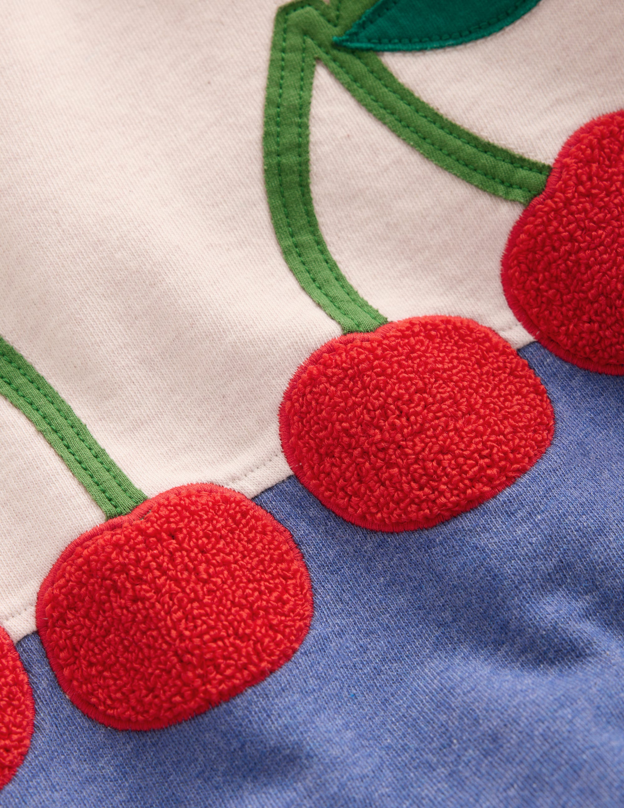Sweat Bobbie à appliqué-Cerises avoine chiné - Image 4