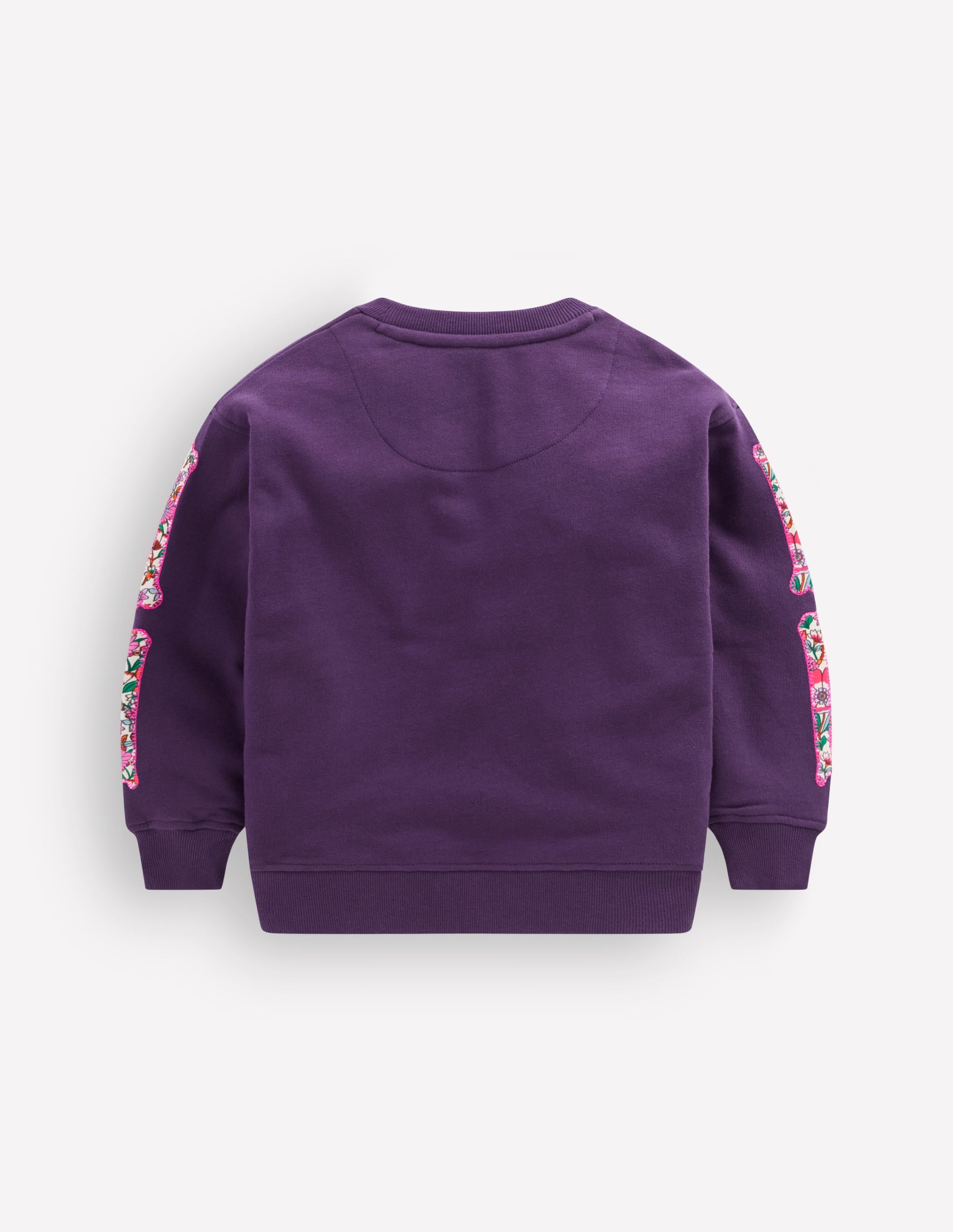 Bobbie Sweatshirt mit Applikation-Calla-Lilie Violett Skelett - Image 4