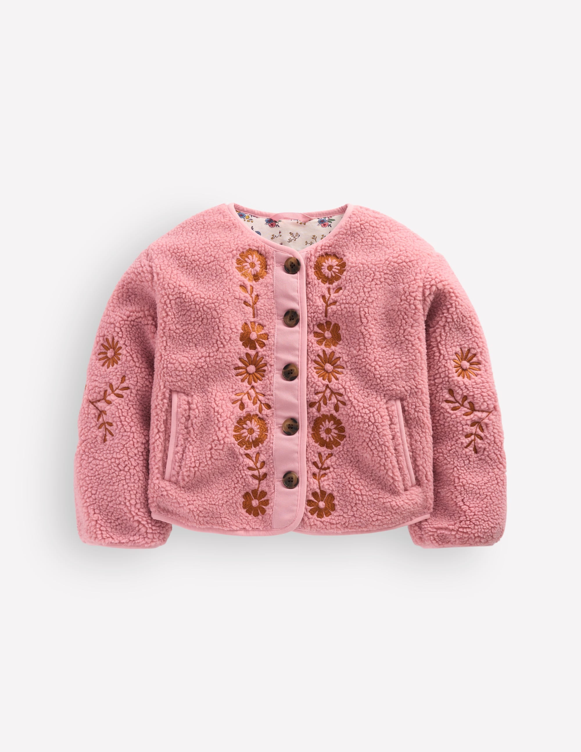 Jolie veste en borg-Broderie zéphyr - Image 1