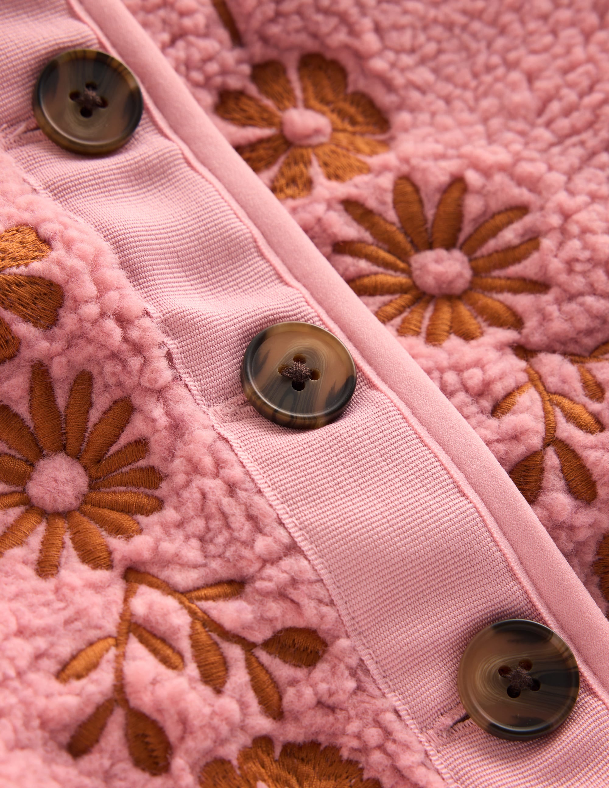 Jolie veste en borg-Broderie zéphyr - Image 3
