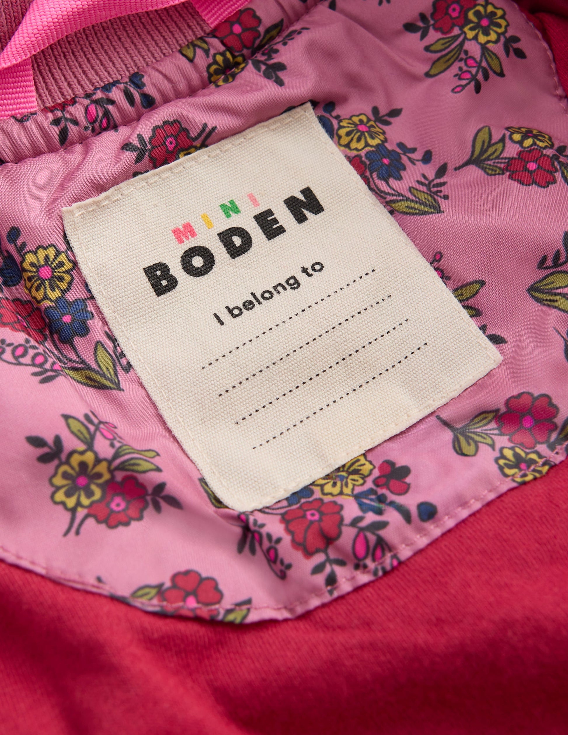 Gesteppte Bomberjacke-Vintage-Rosa Sprießender Garten-4