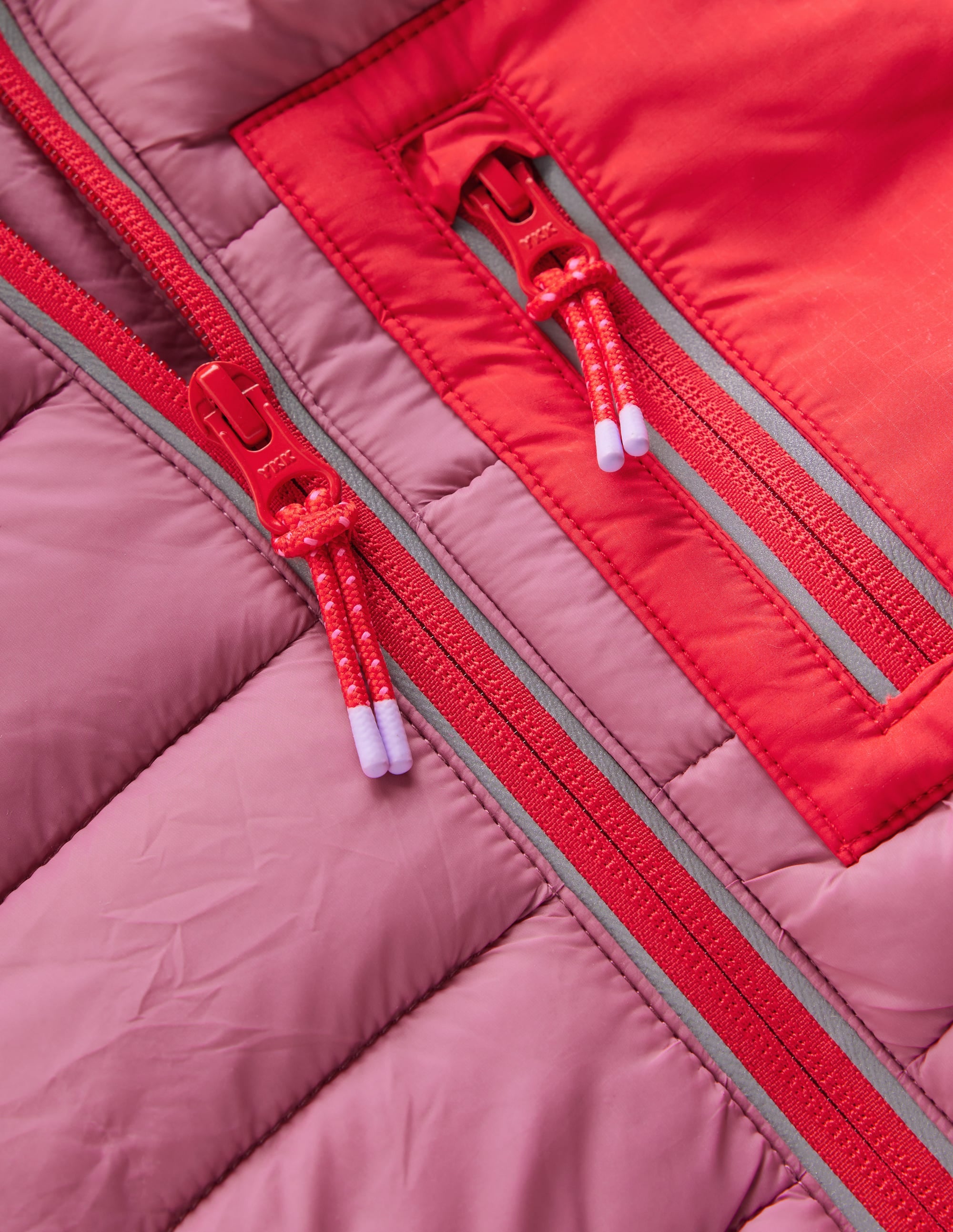 Bequem verstaubare, wattierte Jacke-Rosa Heide - Image 5