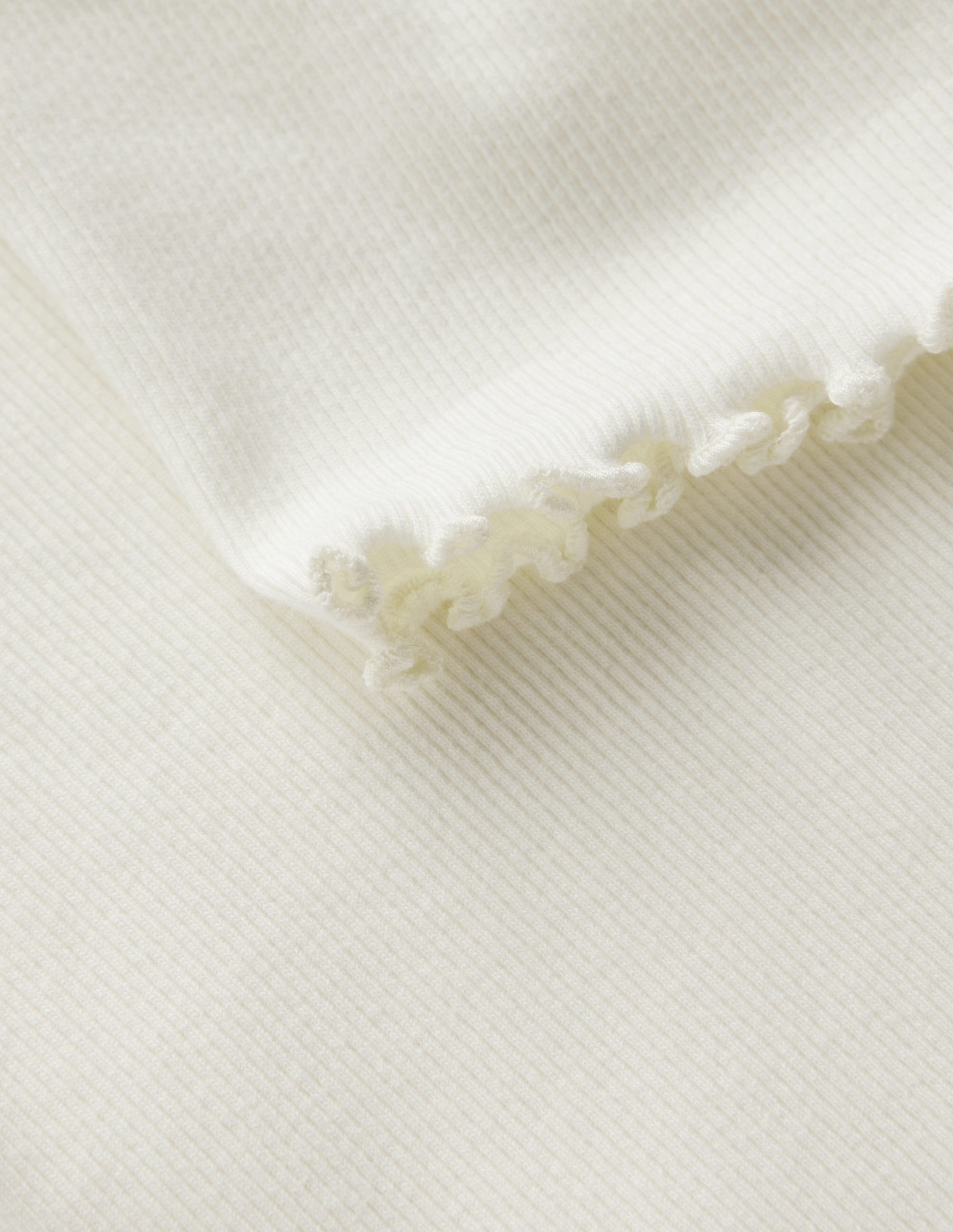 Geripptes T-Shirt-Sanftes Naturweiß-3