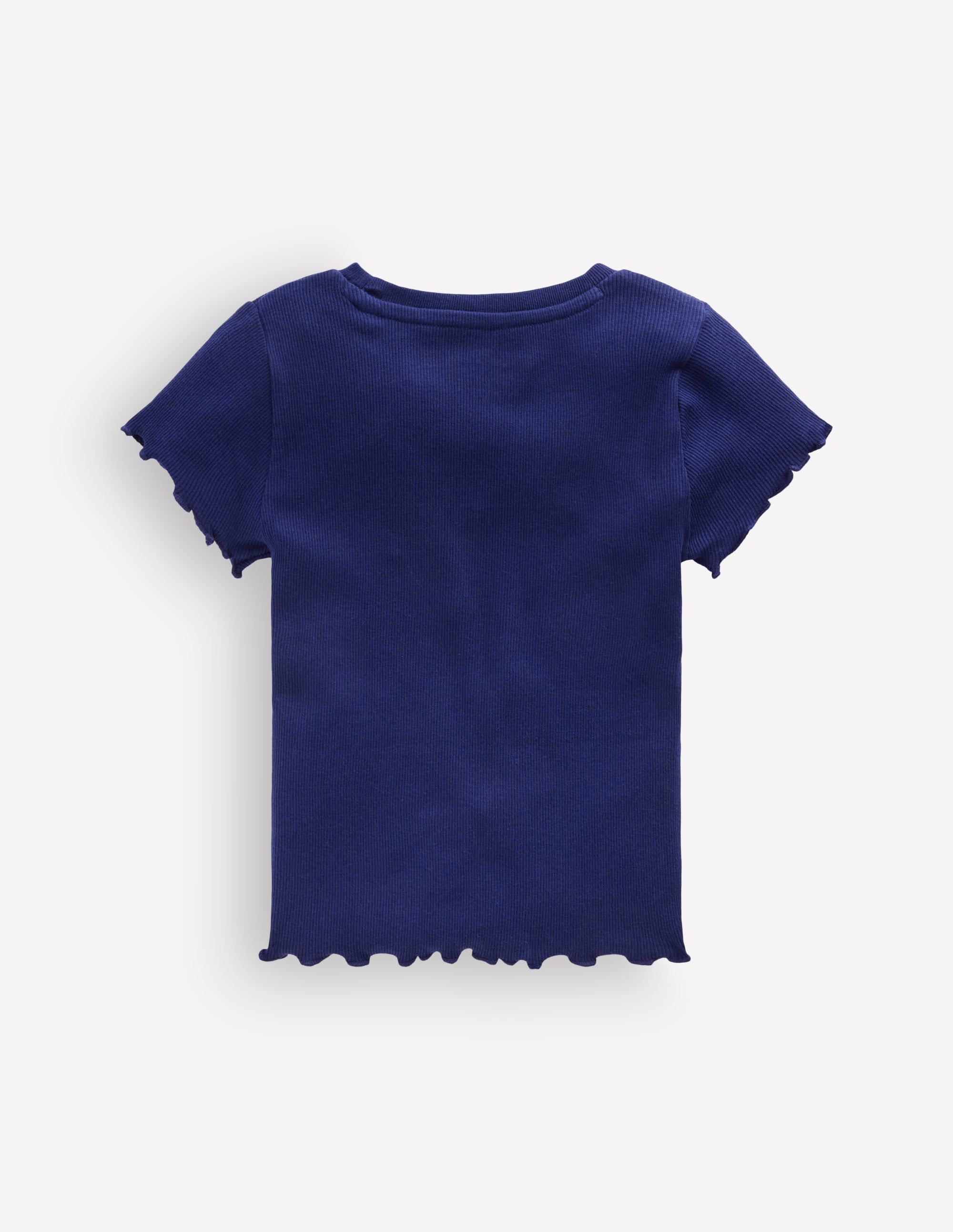 Geripptes T-Shirt-Schuluniform-Marineblau - Image 2