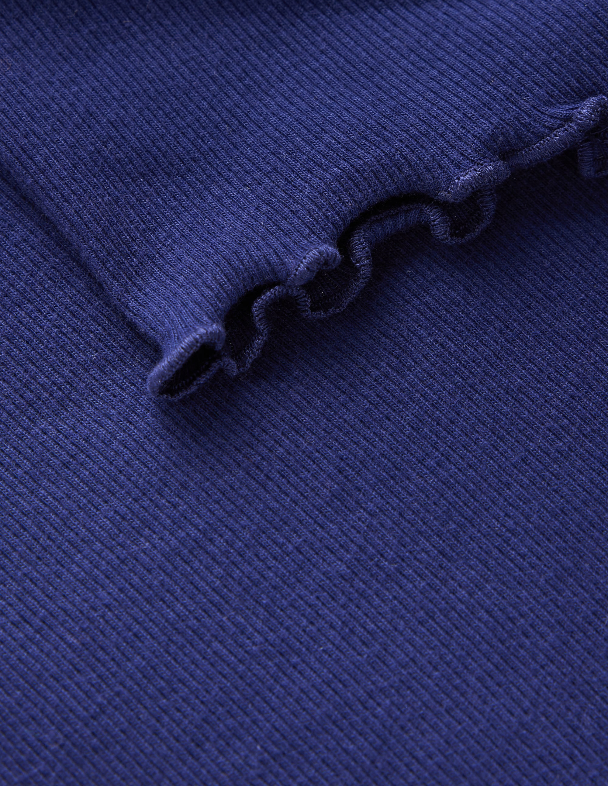Geripptes T-Shirt-Schuluniform-Marineblau - Image 3