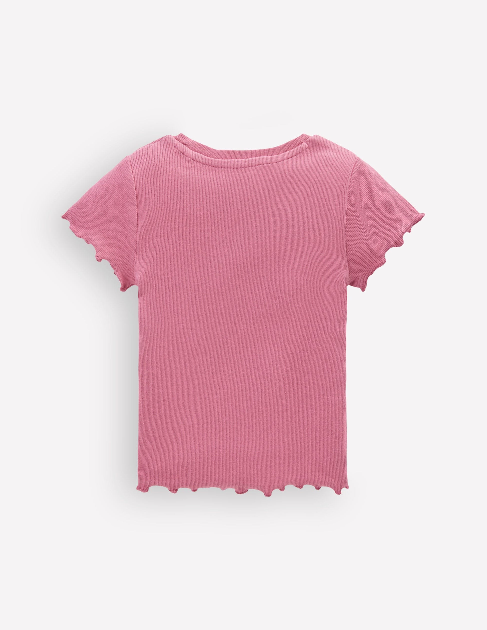 Geripptes T-Shirt-Rosa Heide-2
