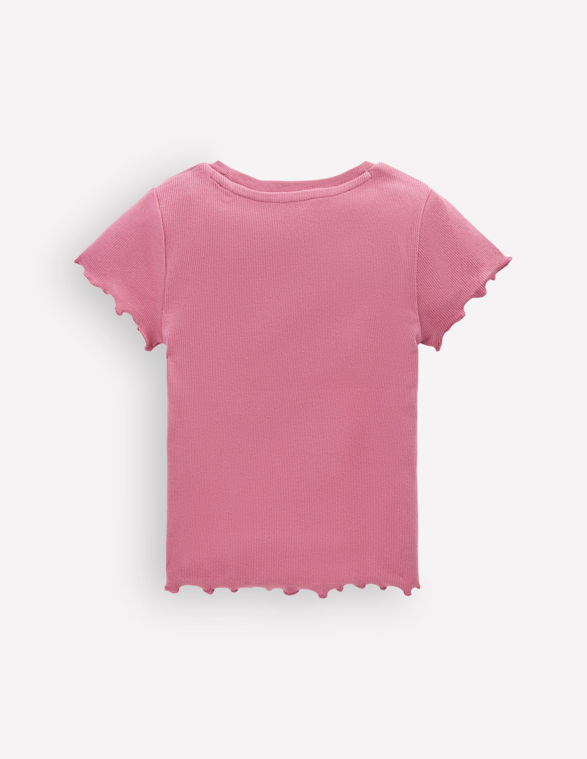 Geripptes T-Shirt-Rosa Heide - Image 2