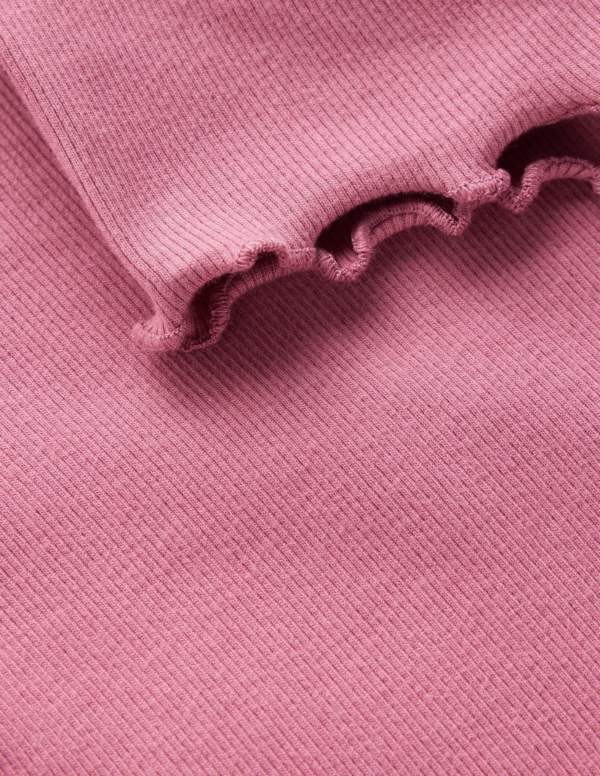 Geripptes T-Shirt-Rosa Heide-3