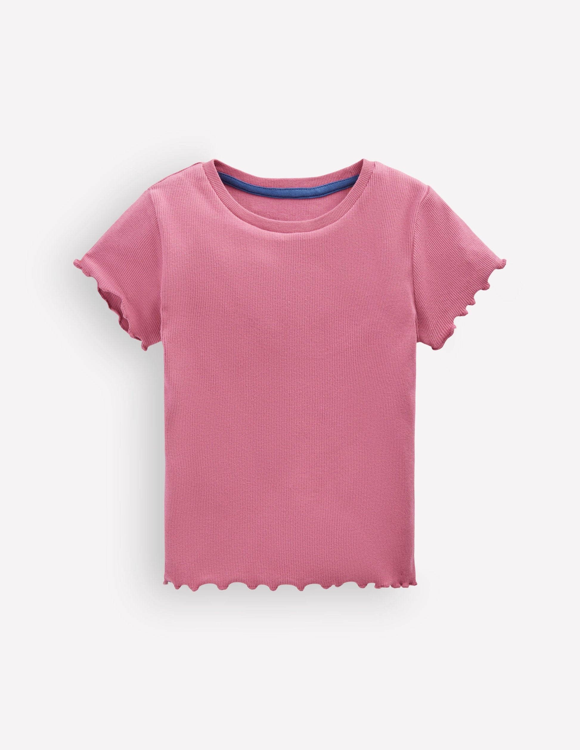 Geripptes T-Shirt-Rosa Heide-1