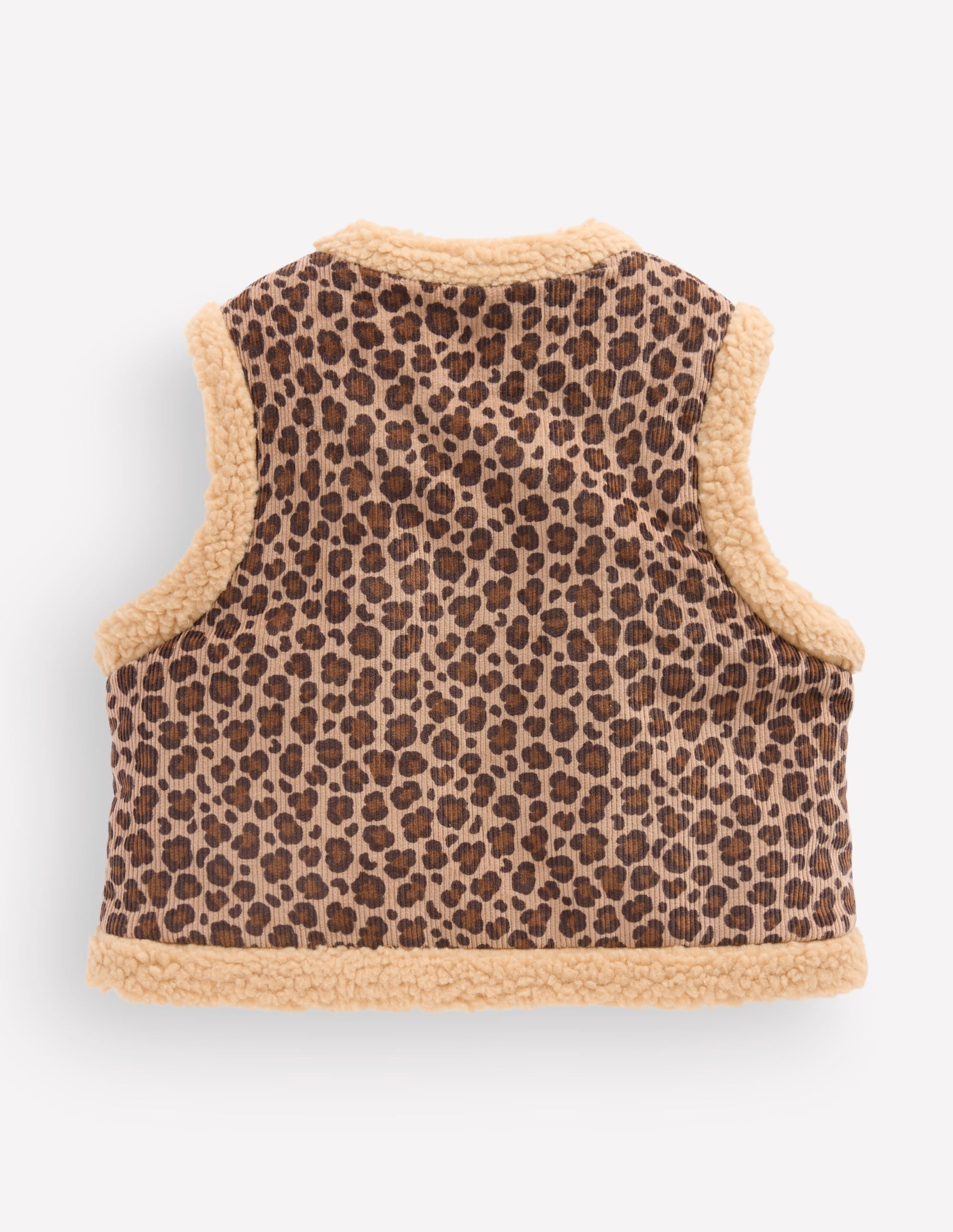 Teddyfellweste-Braun, Leopardenmuster - Image 2