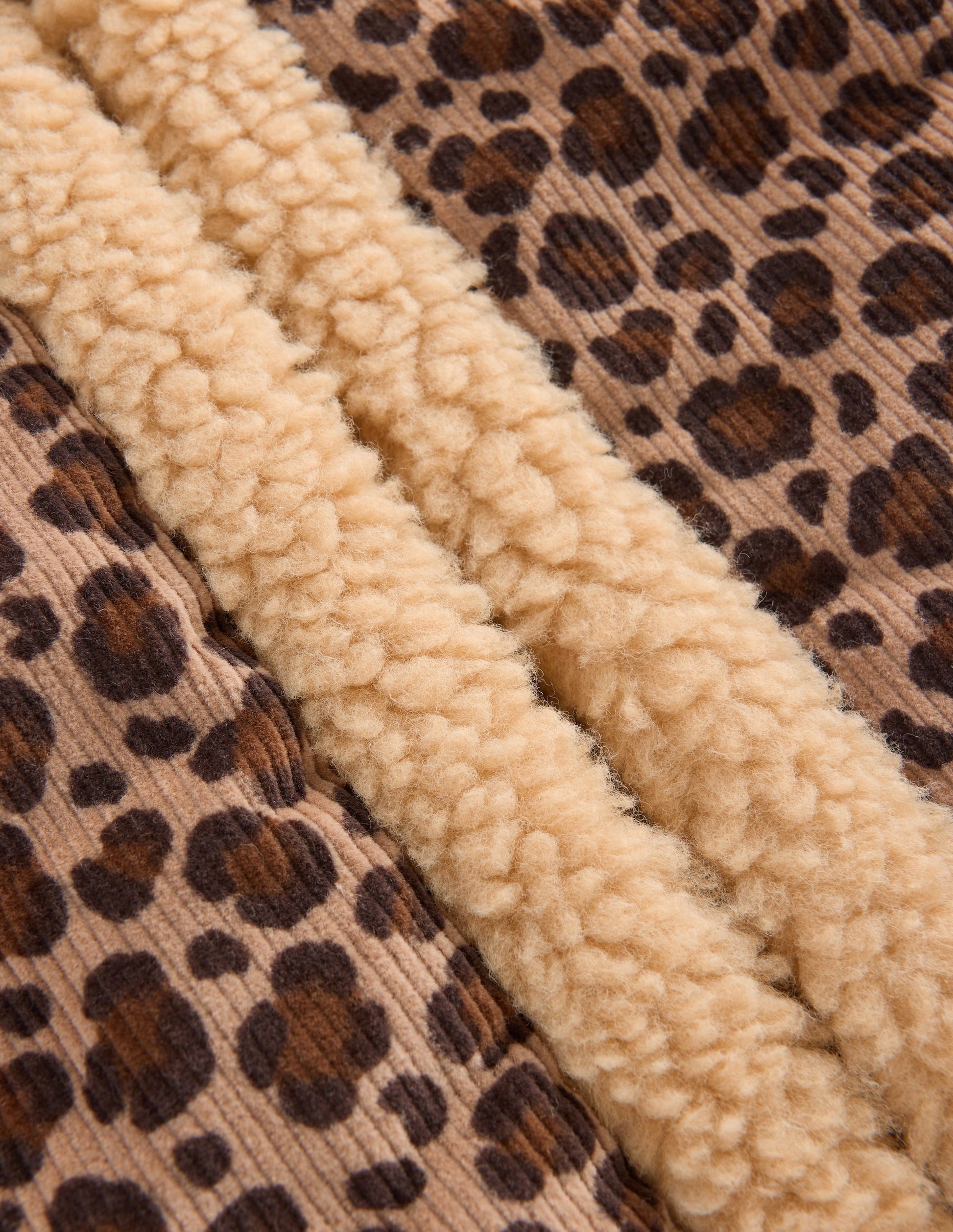 Teddyfellweste-Braun, Leopardenmuster-3