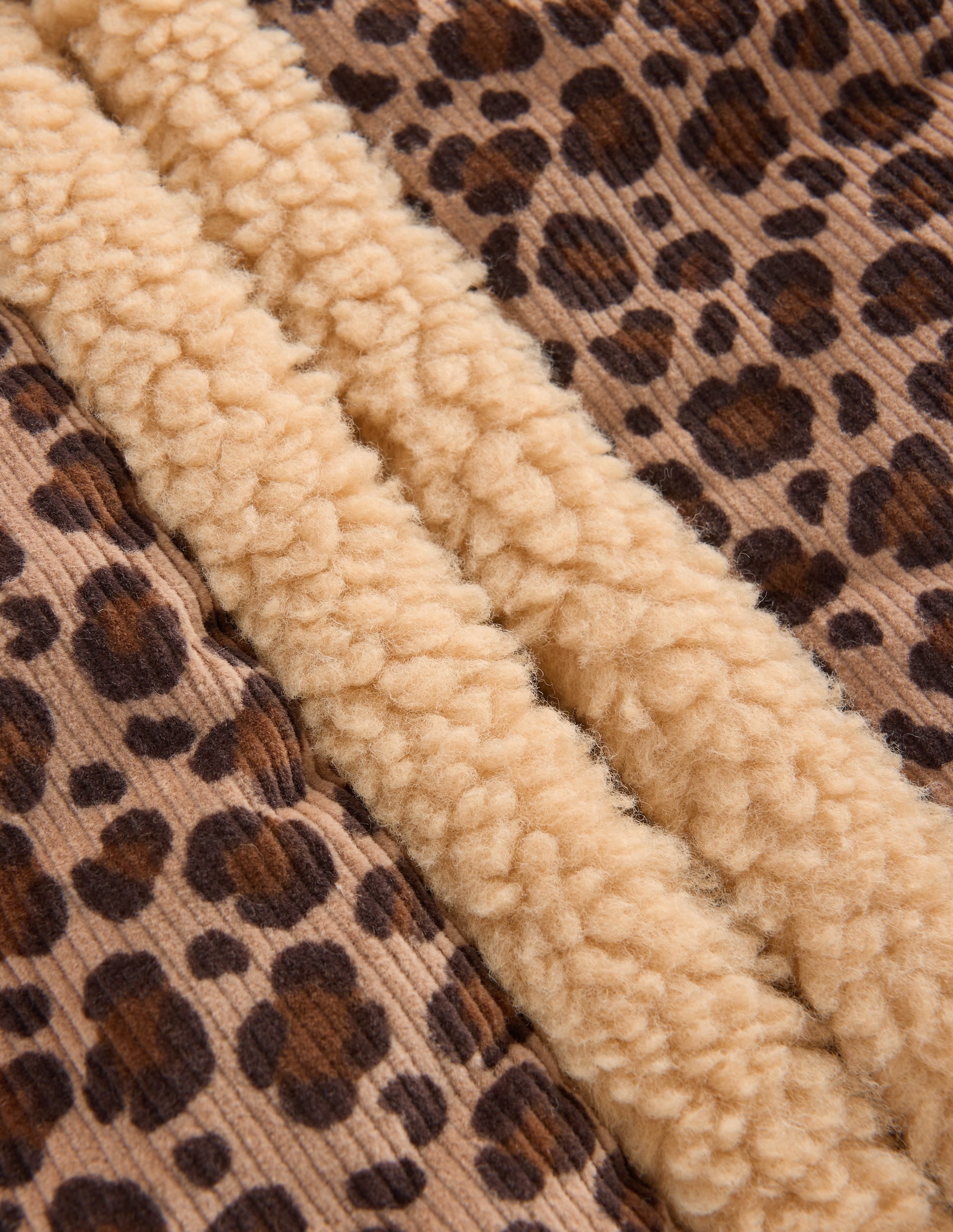 Teddyfellweste-Braun, Leopardenmuster - Image 3